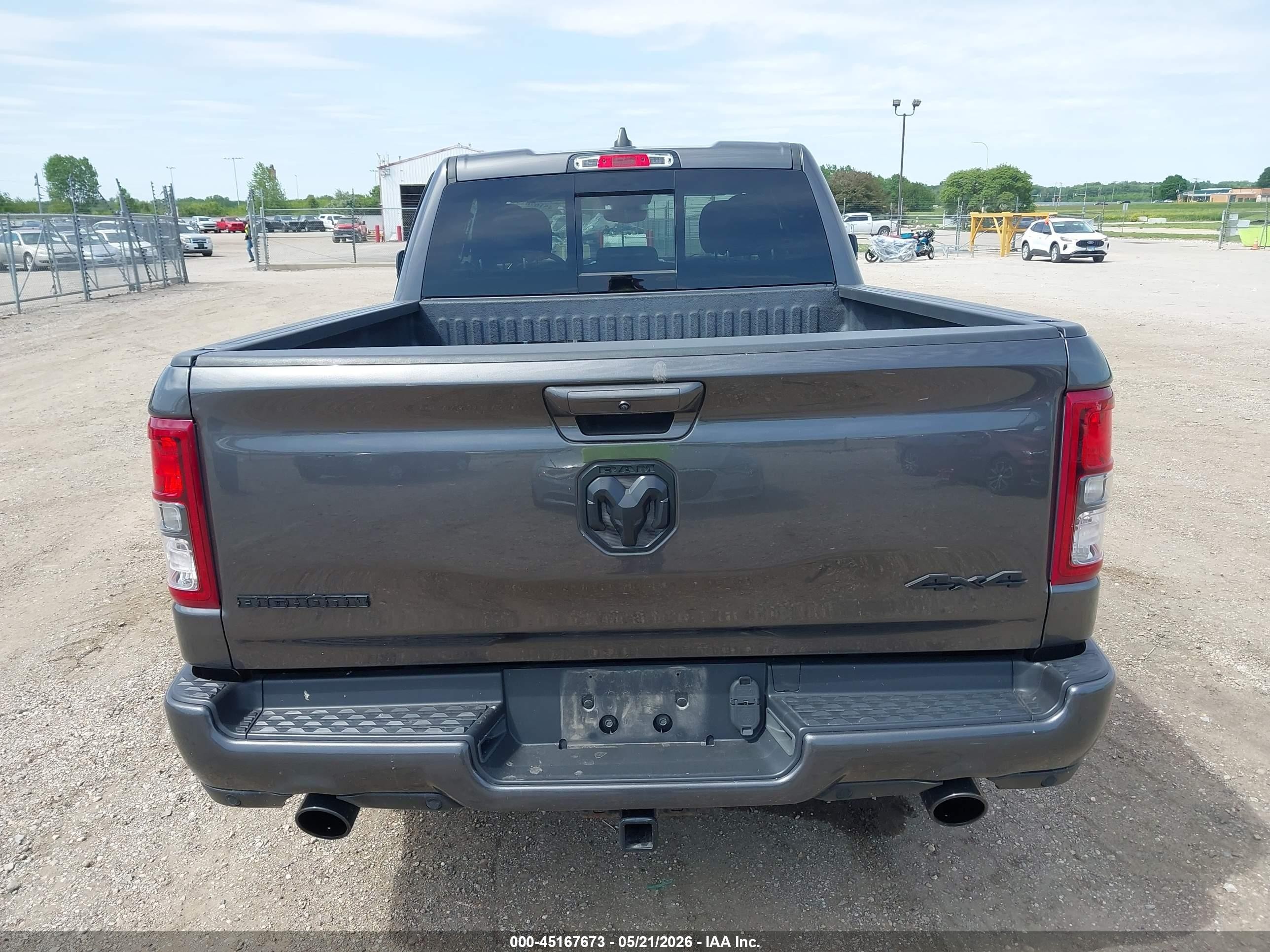 2021 Ram 1500 Big Horn  4x4 6'4 Box Gray vin: 1C6SRFBT8MN791094