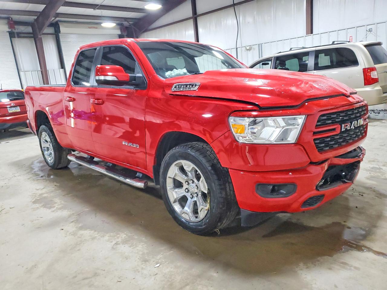 2022 Ram 1500 Big Horn Red vin: 1C6SRFBT8NN182430