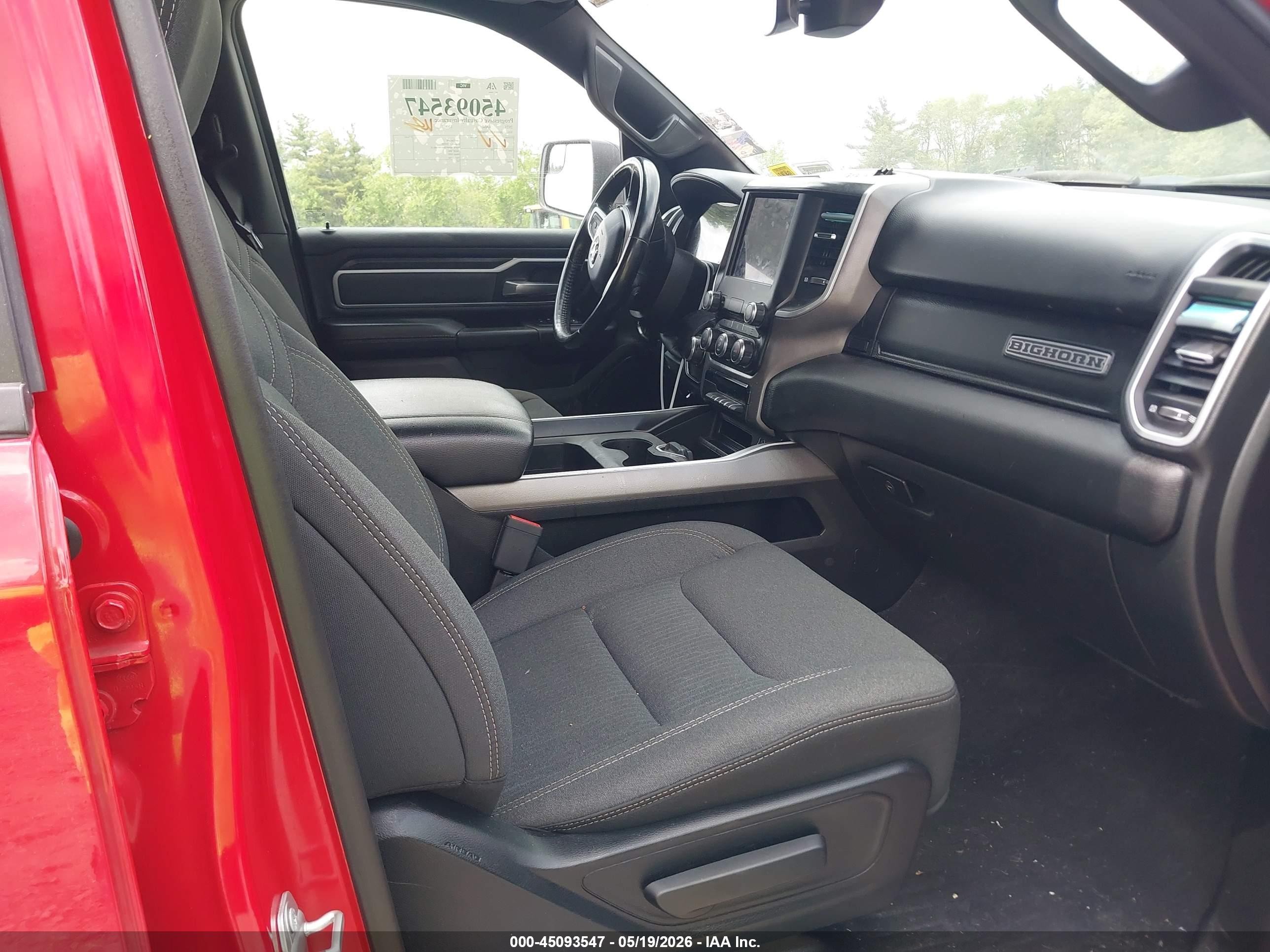 2021 Ram 1500 Big Horn  4x4 6'4 Box Red vin: 1C6SRFBTXMN586845
