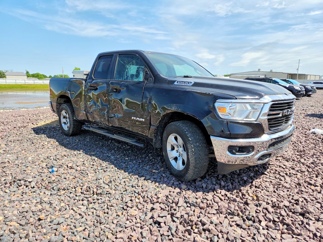 2021 Ram 1500 Big Horn Black vin: 1C6SRFBTXMN700696