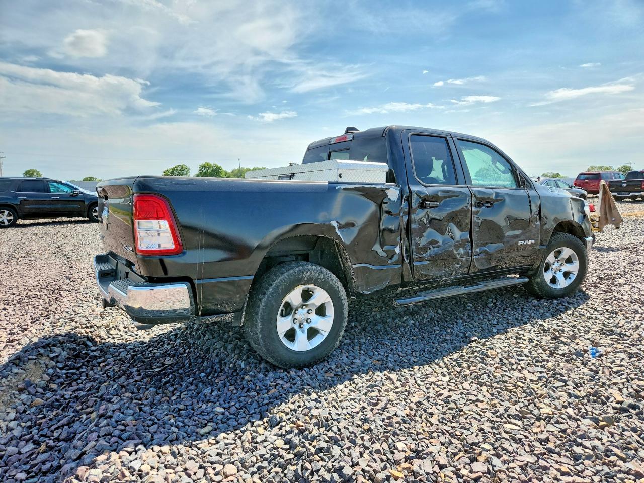 2021 Ram 1500 Big Horn Black vin: 1C6SRFBTXMN700696