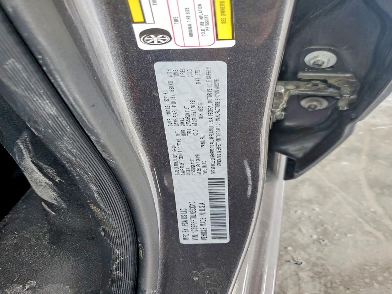 2020 Ram 1500 Big Horn Black vin: 1C6SRFFT0LN353310