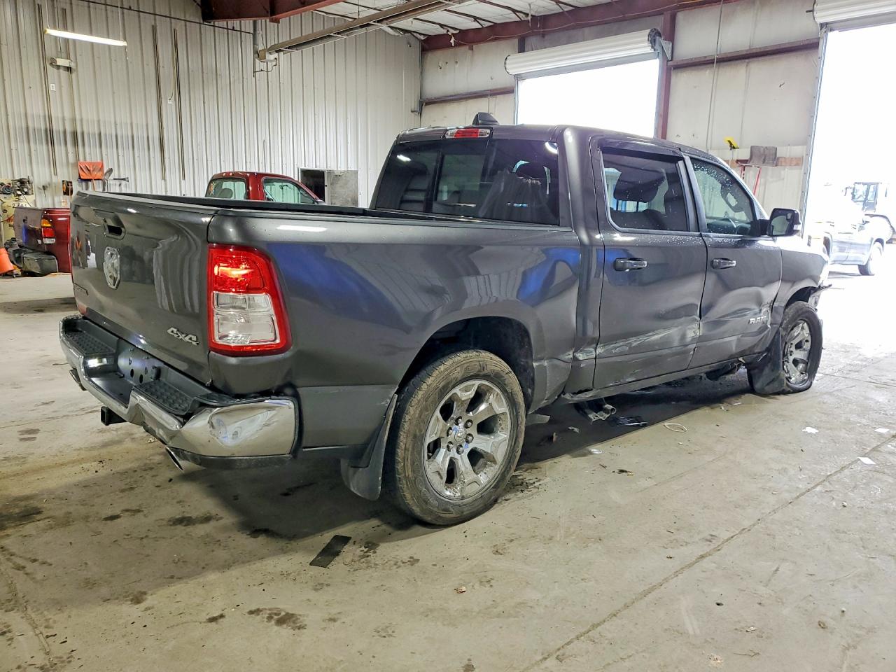 2021 Ram 1500 Big Horn Серый vin: 1C6SRFFT1MN774468