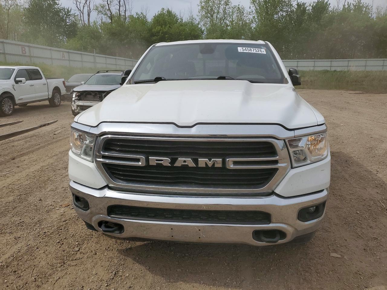 2019 Ram 1500 Big Horn White vin: 1C6SRFFT2KN575510