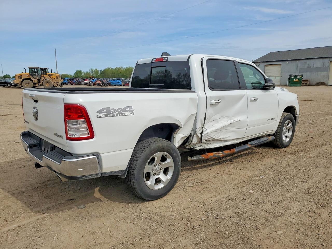 2019 Ram 1500 Big Horn White vin: 1C6SRFFT2KN575510