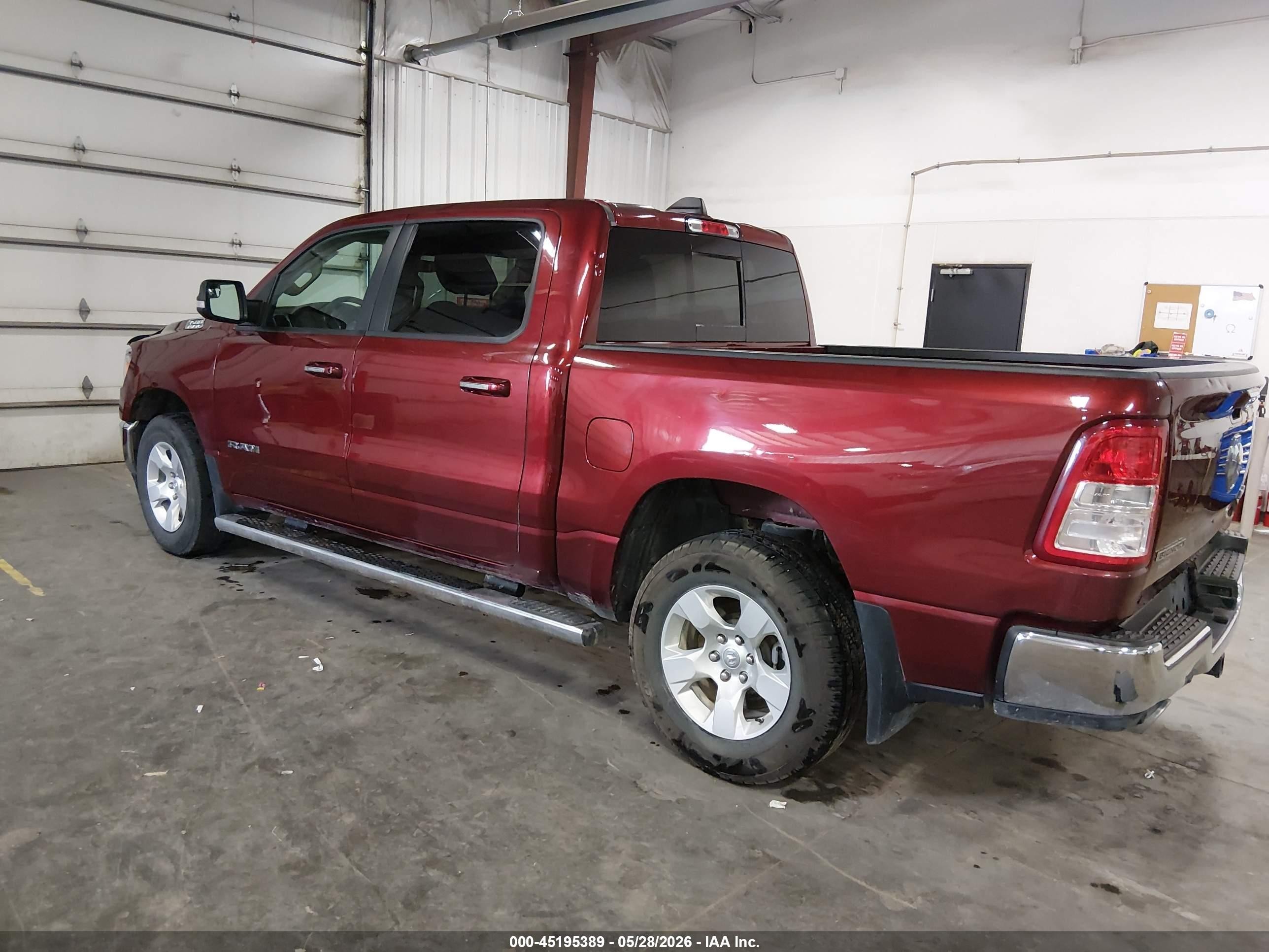2020 Ram 1500 Big Horn  4x4 5'7 Box Red vin: 1C6SRFFT3LN115094