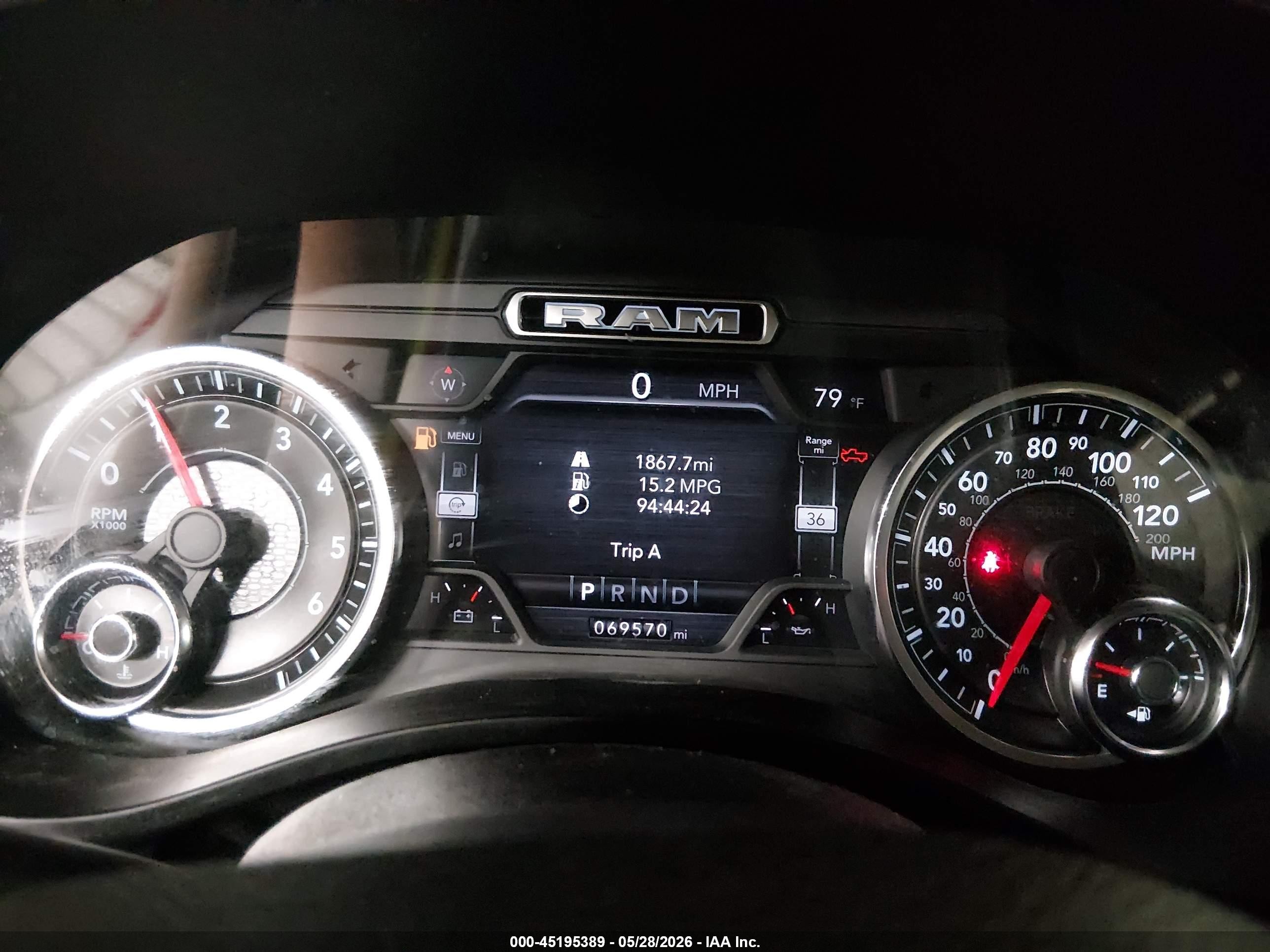 2020 Ram 1500 Big Horn  4x4 5'7 Box Red vin: 1C6SRFFT3LN115094