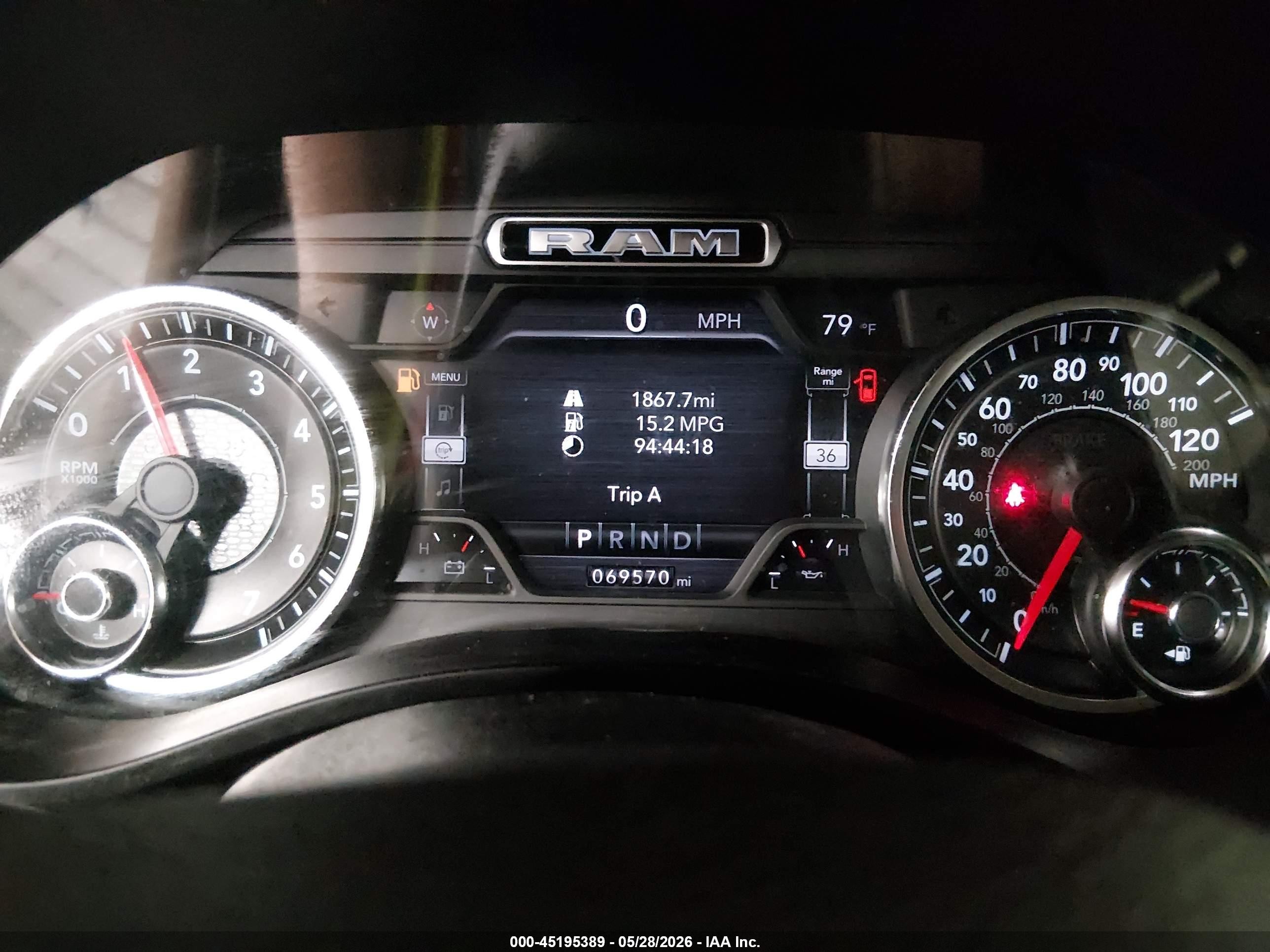 2020 Ram 1500 Big Horn  4x4 5'7 Box Red vin: 1C6SRFFT3LN115094