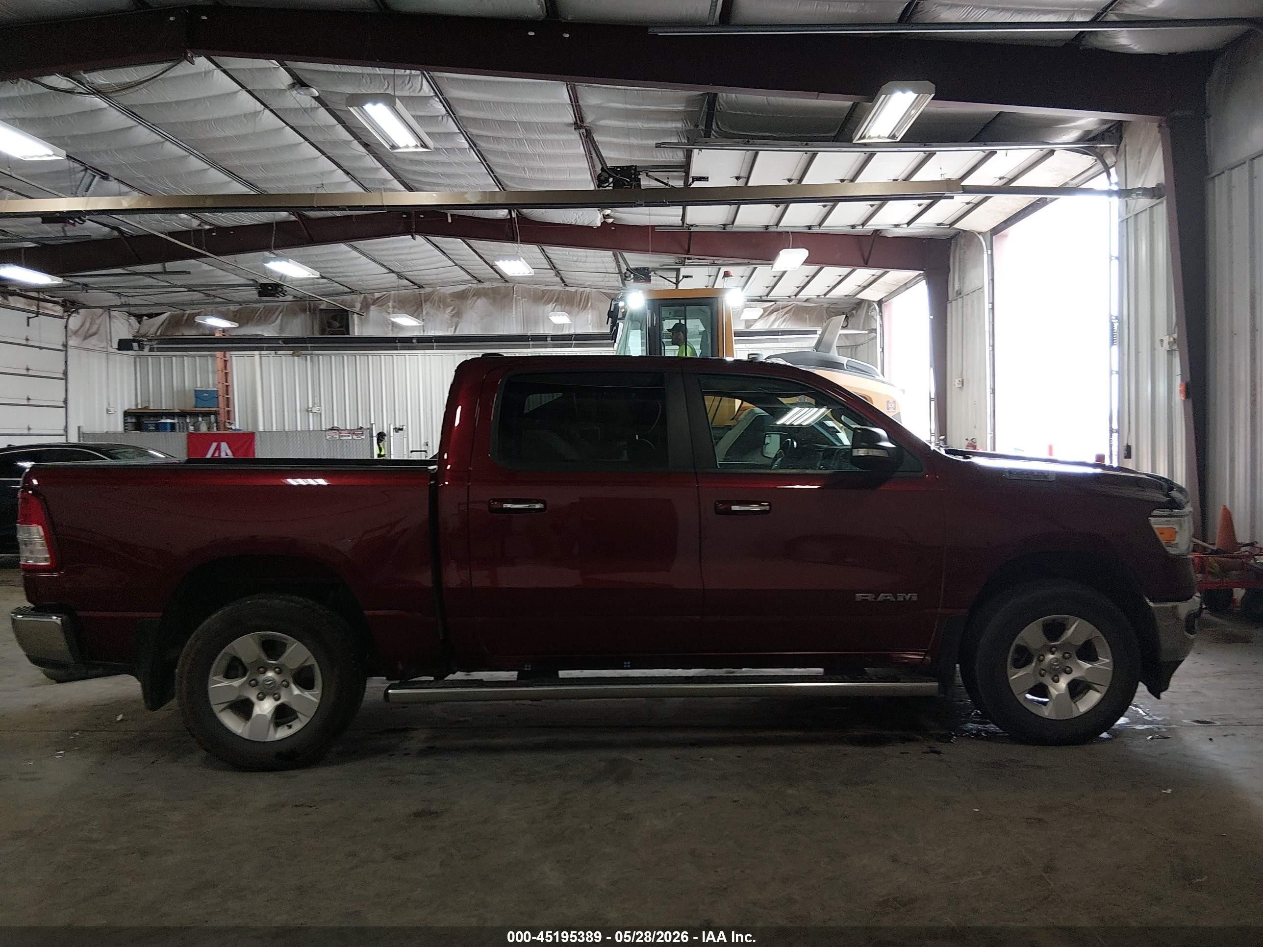 2020 Ram 1500 Big Horn  4x4 5'7 Box Red vin: 1C6SRFFT3LN115094