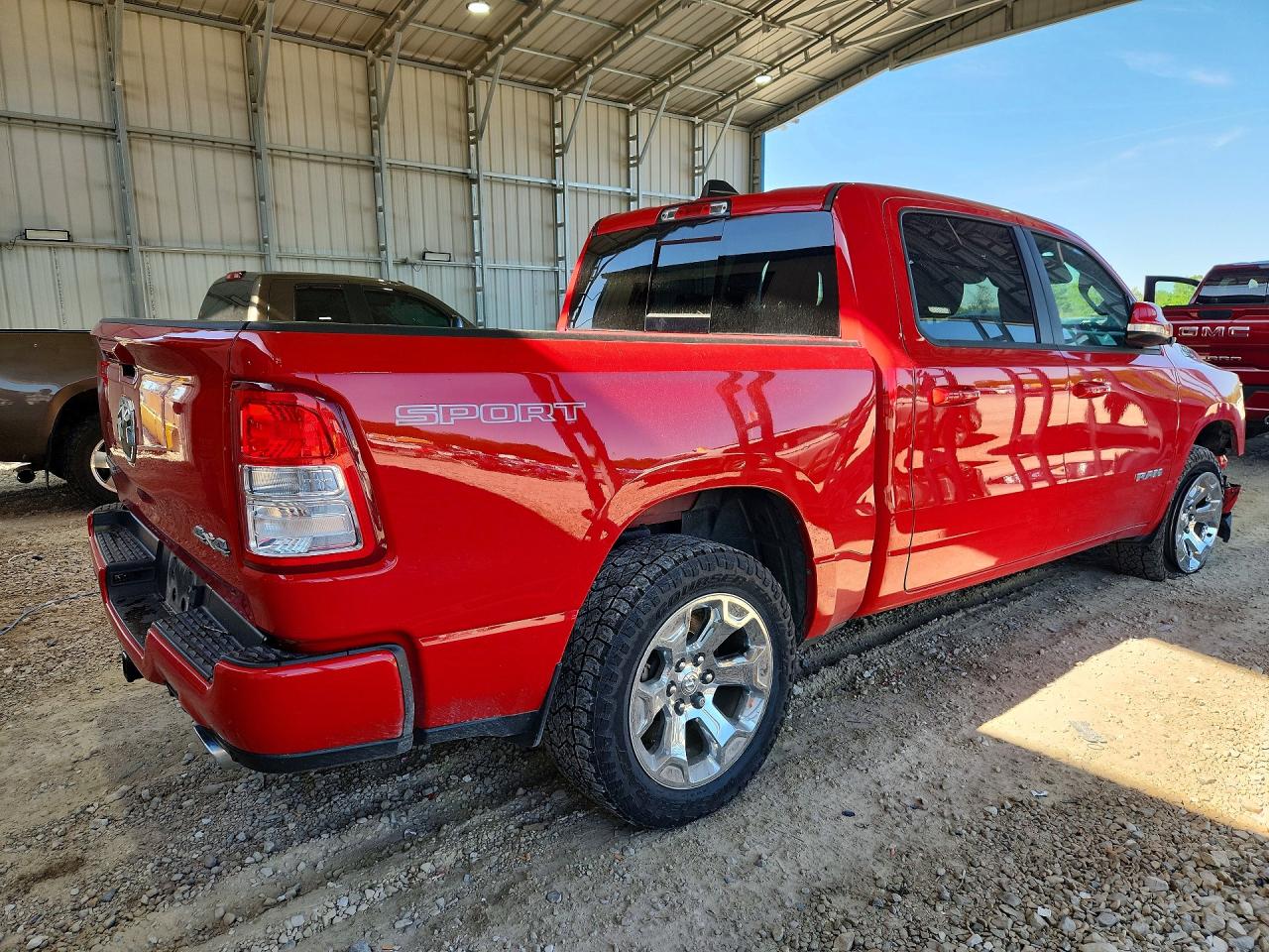 2021 Ram 1500 Big Horn Красный vin: 1C6SRFFT4MN779969