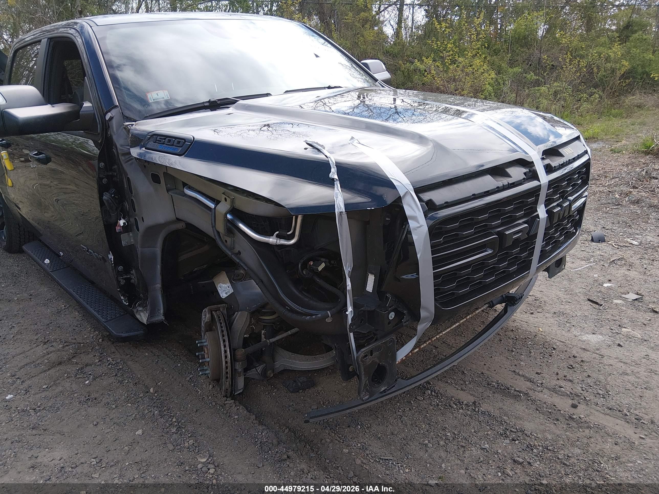 2022 Ram 1500 Big Horn  4x4 5'7 Box Black vin: 1C6SRFFT4NN172052