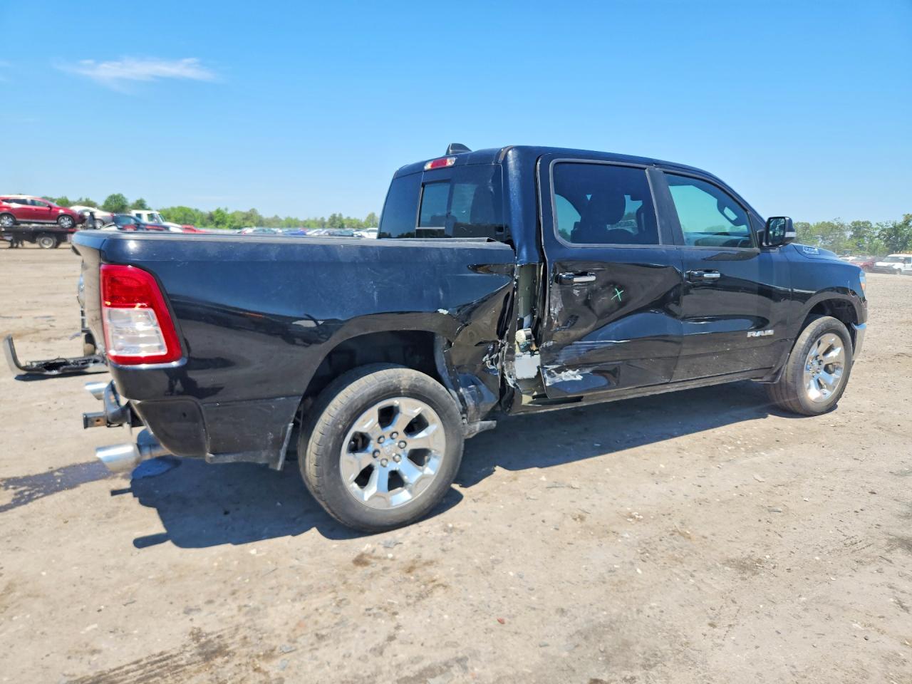 2020 Ram 1500 Big Horn Black vin: 1C6SRFFT5LN326121