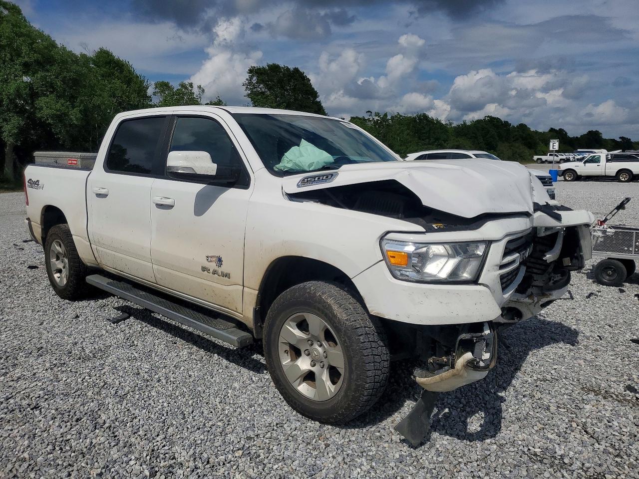 2021 Ram 1500 Big Horn White vin: 1C6SRFFT5MN505177