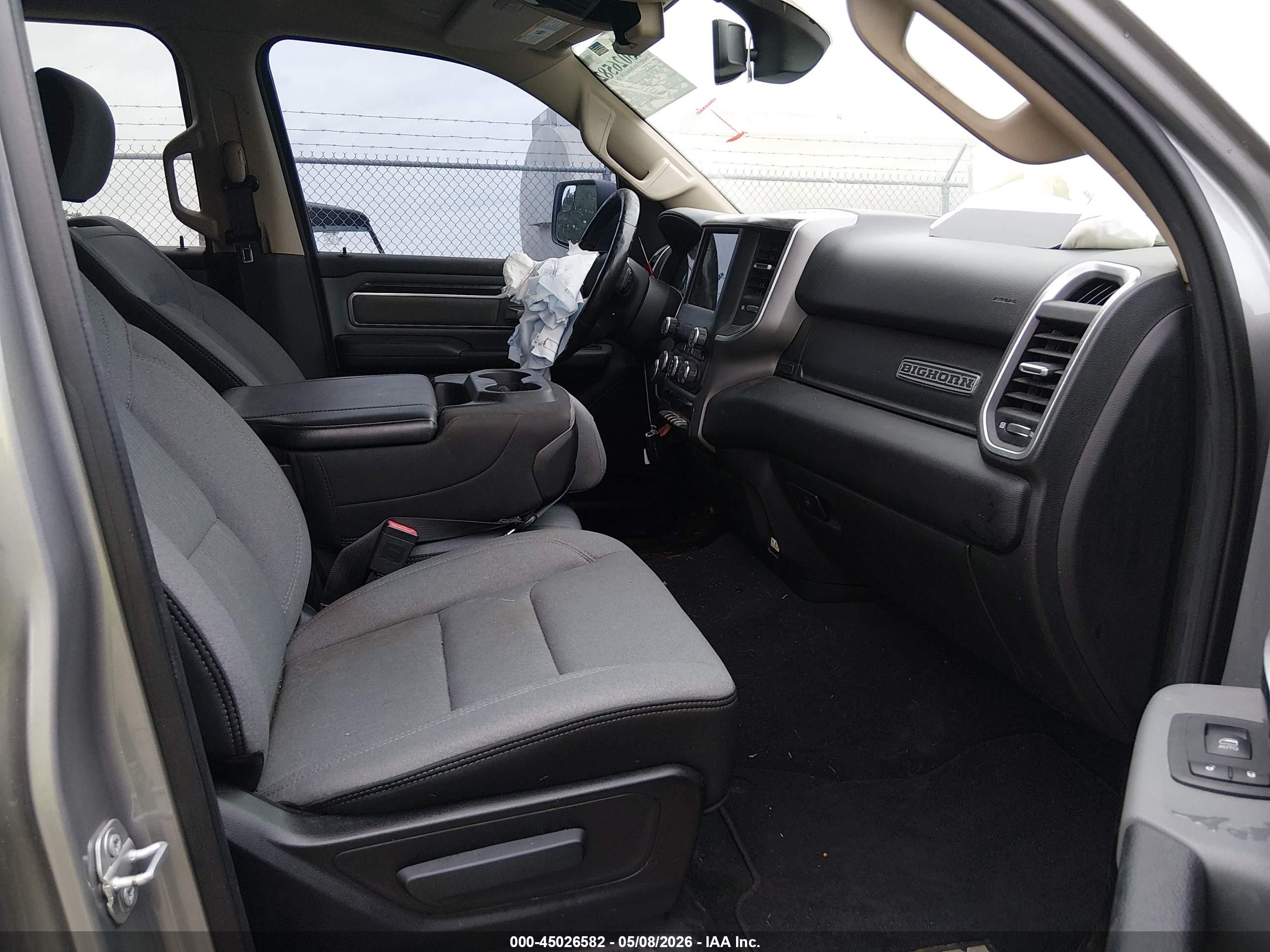 2019 Ram 1500 Big Horn/lone Star  4x4 5'7 Box Gray vin: 1C6SRFFT6KN692667