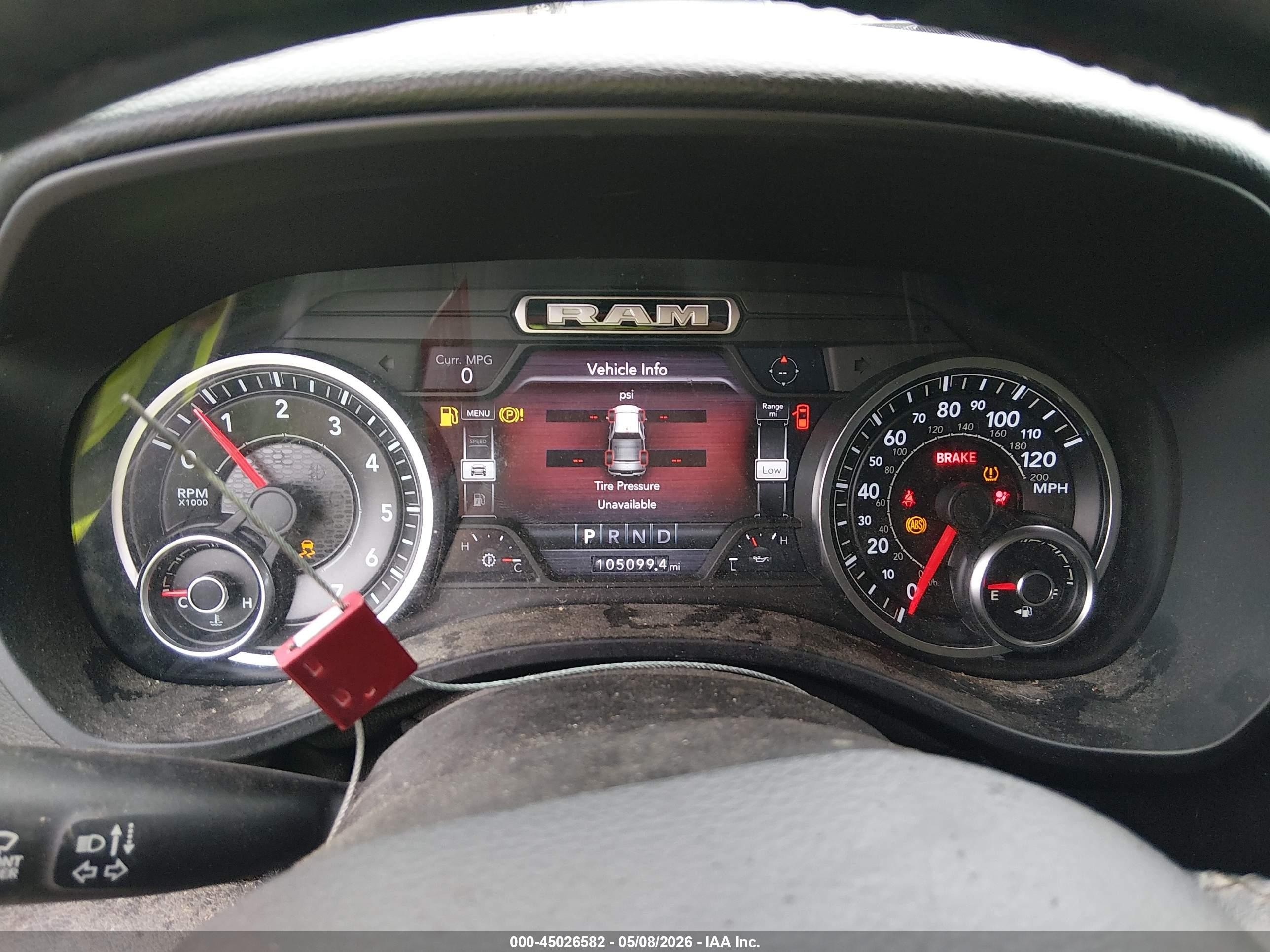 2019 Ram 1500 Big Horn/lone Star  4x4 5'7 Box Gray vin: 1C6SRFFT6KN692667