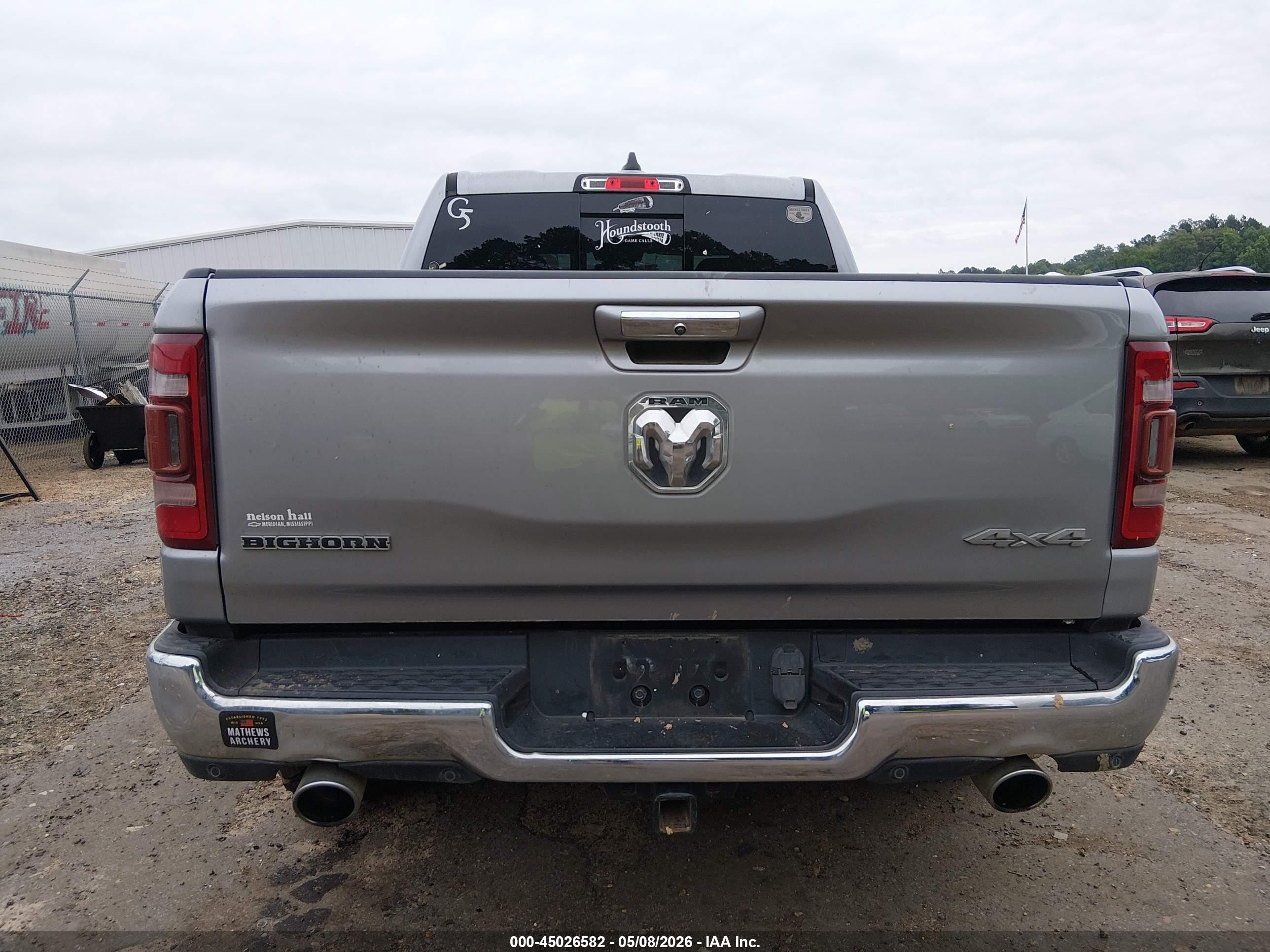 2019 Ram 1500 Big Horn/lone Star  4x4 5'7 Box Gray vin: 1C6SRFFT6KN692667