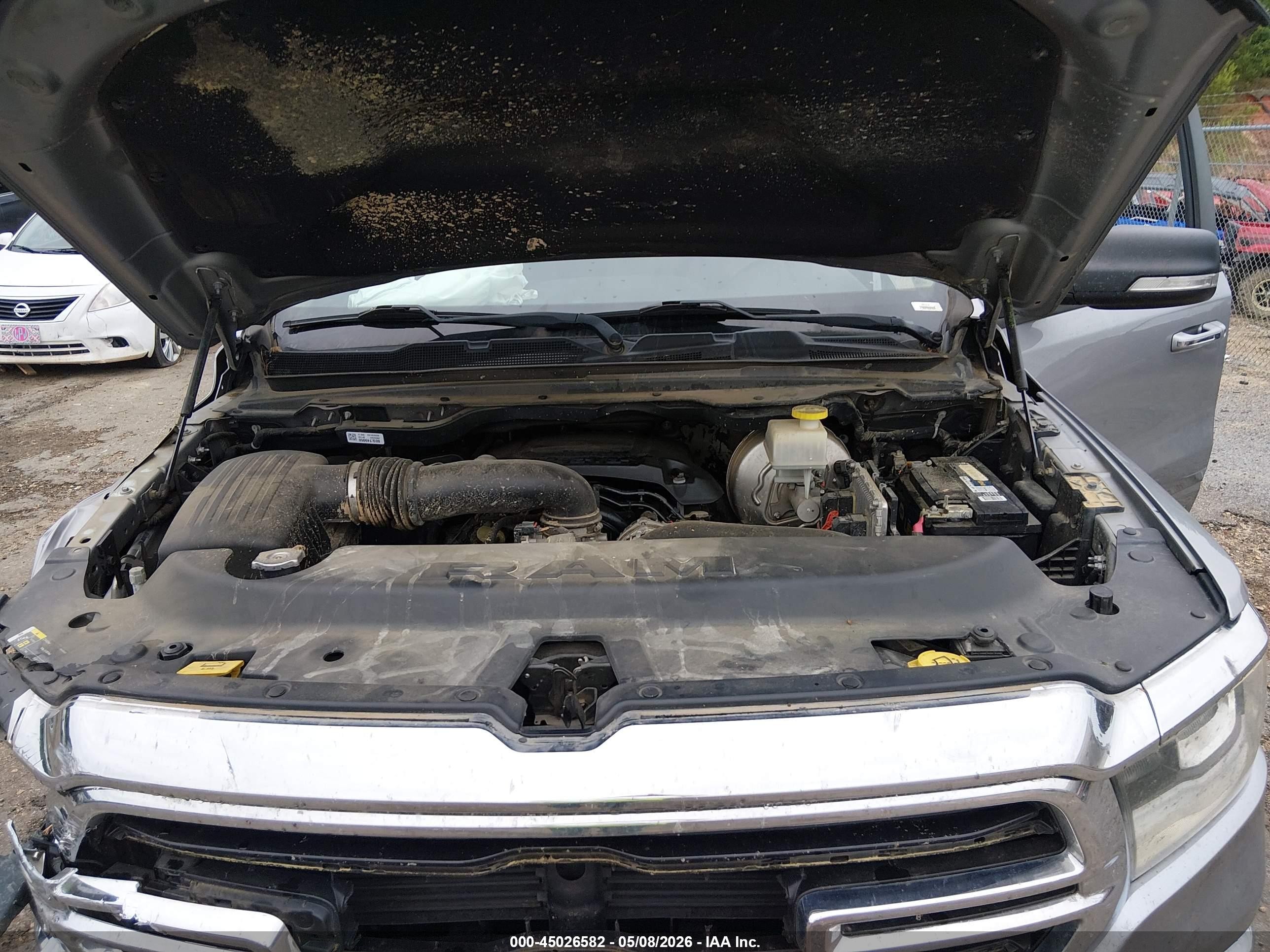 2019 Ram 1500 Big Horn/lone Star  4x4 5'7 Box Gray vin: 1C6SRFFT6KN692667