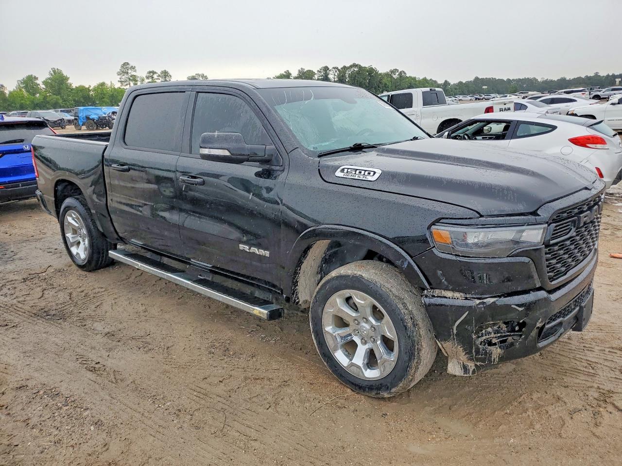 2020 Ram 1500 Big Horn Black vin: 1C6SRFFT7LN415852