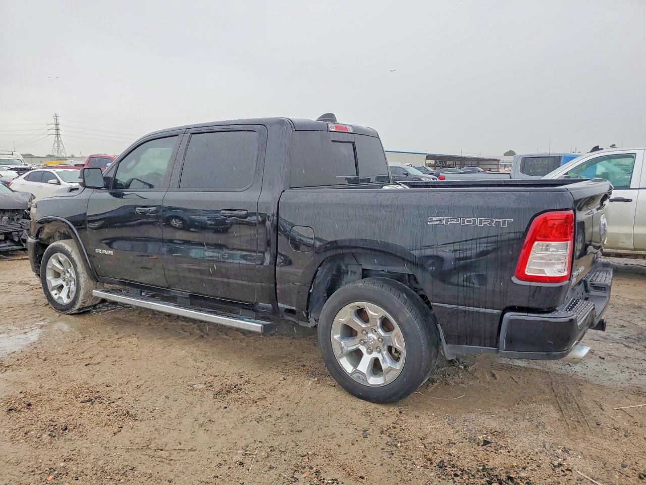 2020 Ram 1500 Big Horn Black vin: 1C6SRFFT7LN415852
