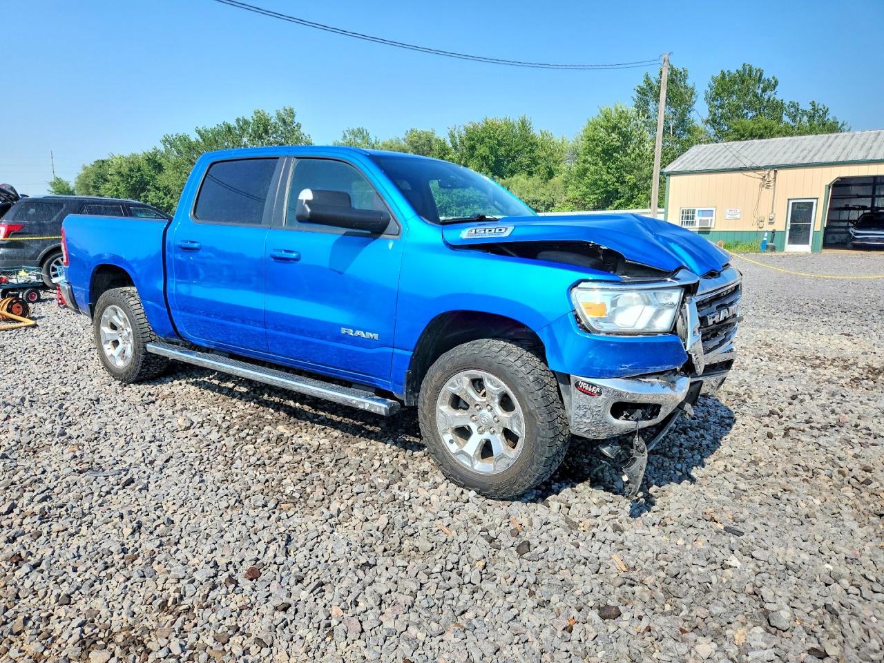 2021 Ram 1500 Big Horn/lone Star Blue vin: 1C6SRFFT7MN825942