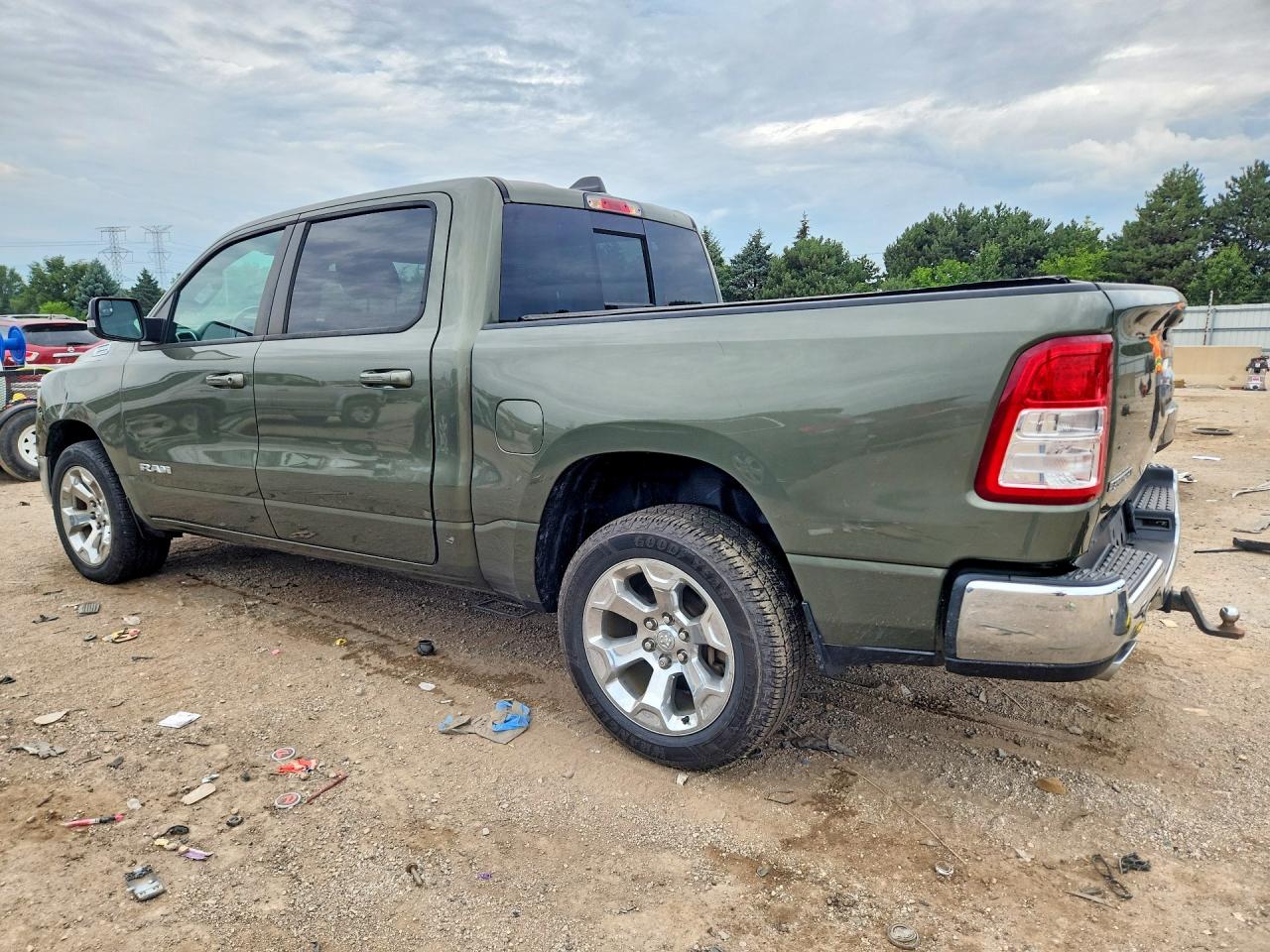 2021 Ram 1500 Big Horn/lone Star Green vin: 1C6SRFFT8MN773432