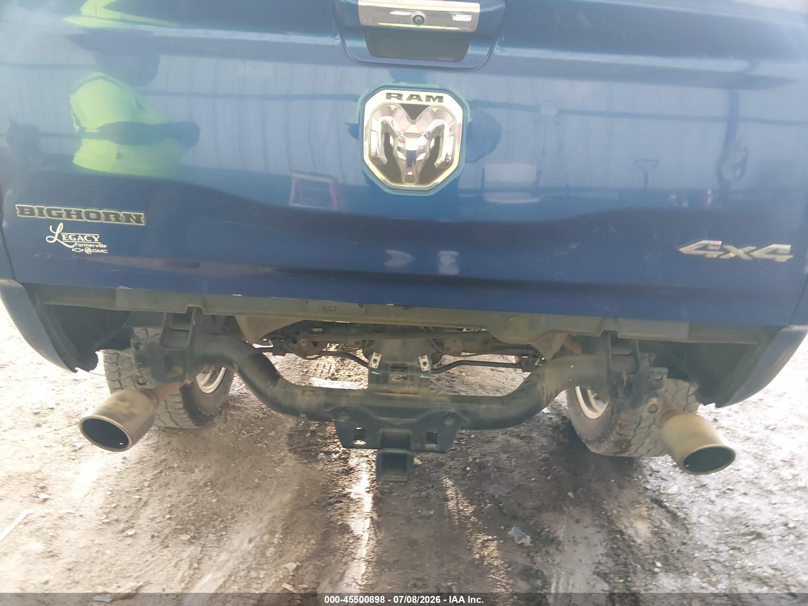 2019 Ram 1500 Big Horn/lone Star  4x4 5'7 Box Blue vin: 1C6SRFFTXKN664838