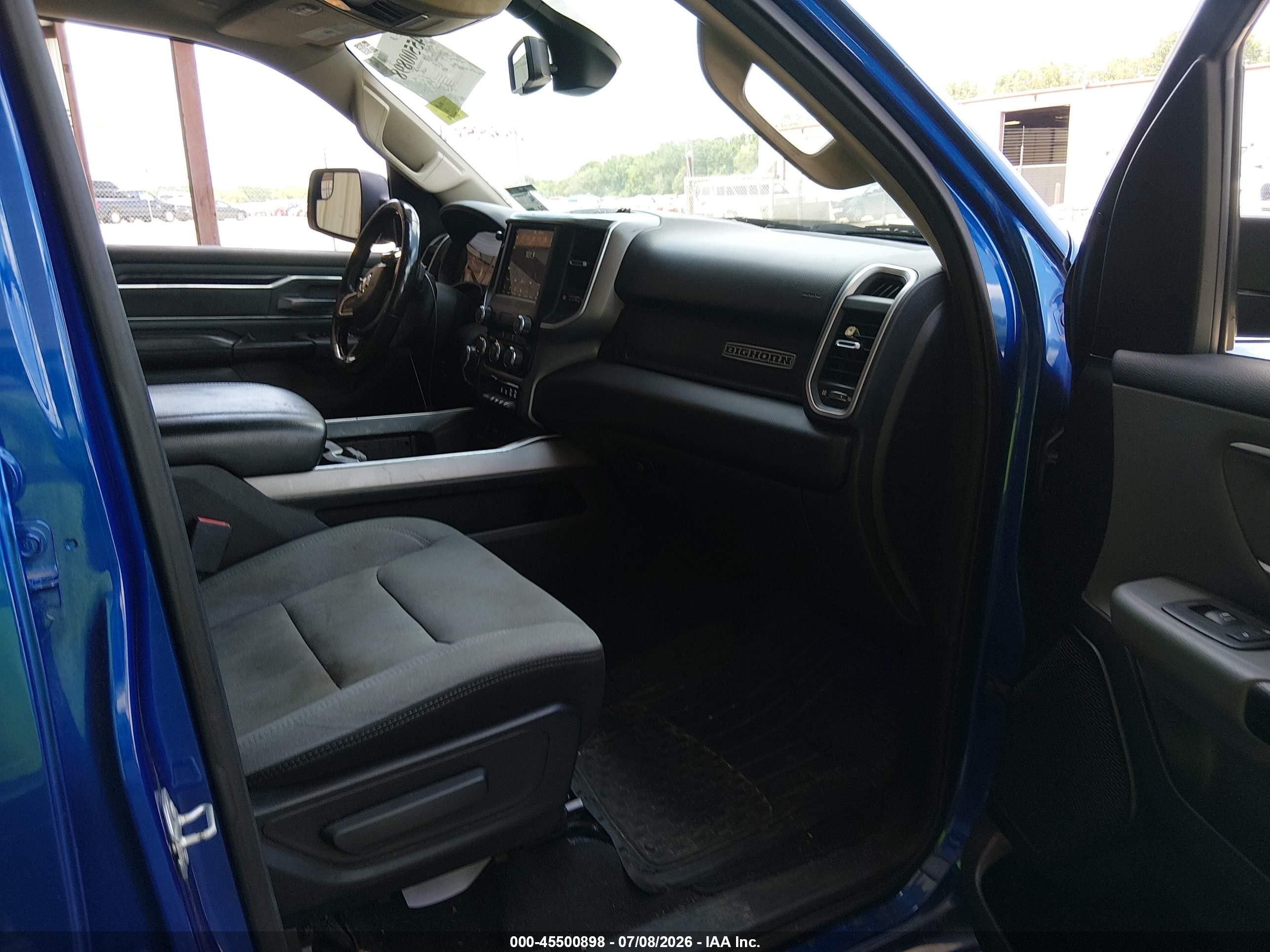 2019 Ram 1500 Big Horn/lone Star  4x4 5'7 Box Blue vin: 1C6SRFFTXKN664838