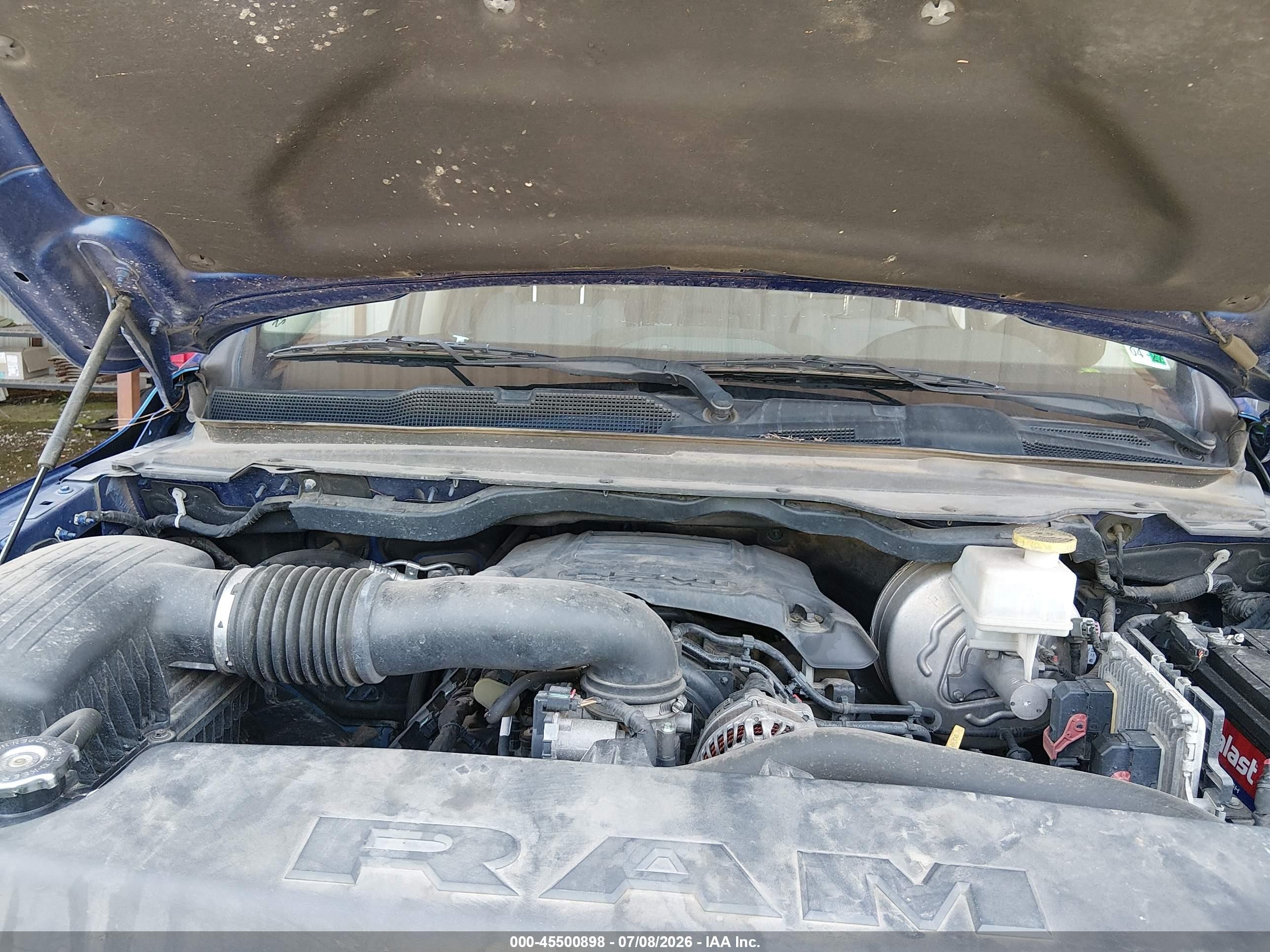 2019 Ram 1500 Big Horn/lone Star  4x4 5'7 Box Blue vin: 1C6SRFFTXKN664838