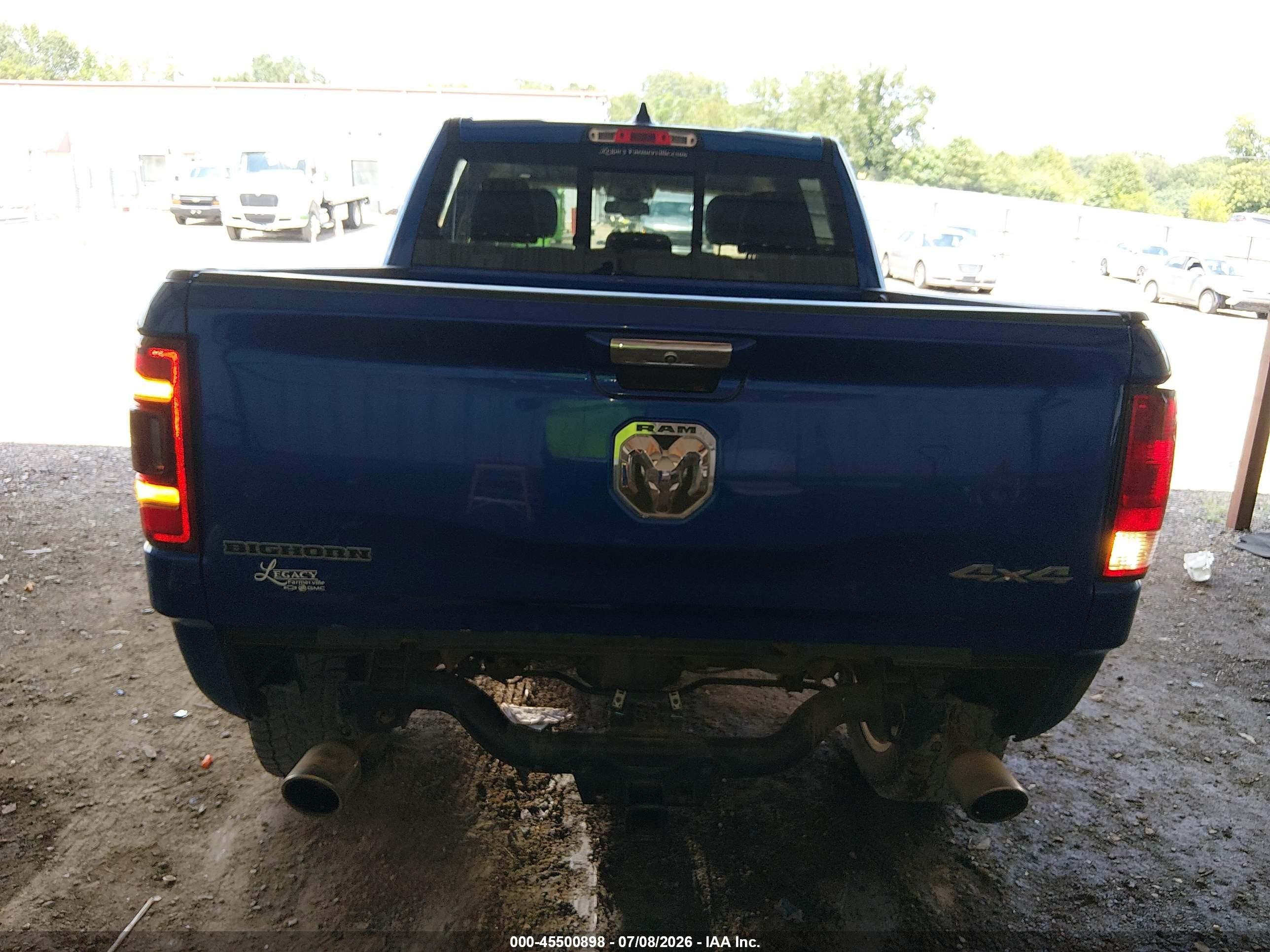 2019 Ram 1500 Big Horn/lone Star  4x4 5'7 Box Blue vin: 1C6SRFFTXKN664838