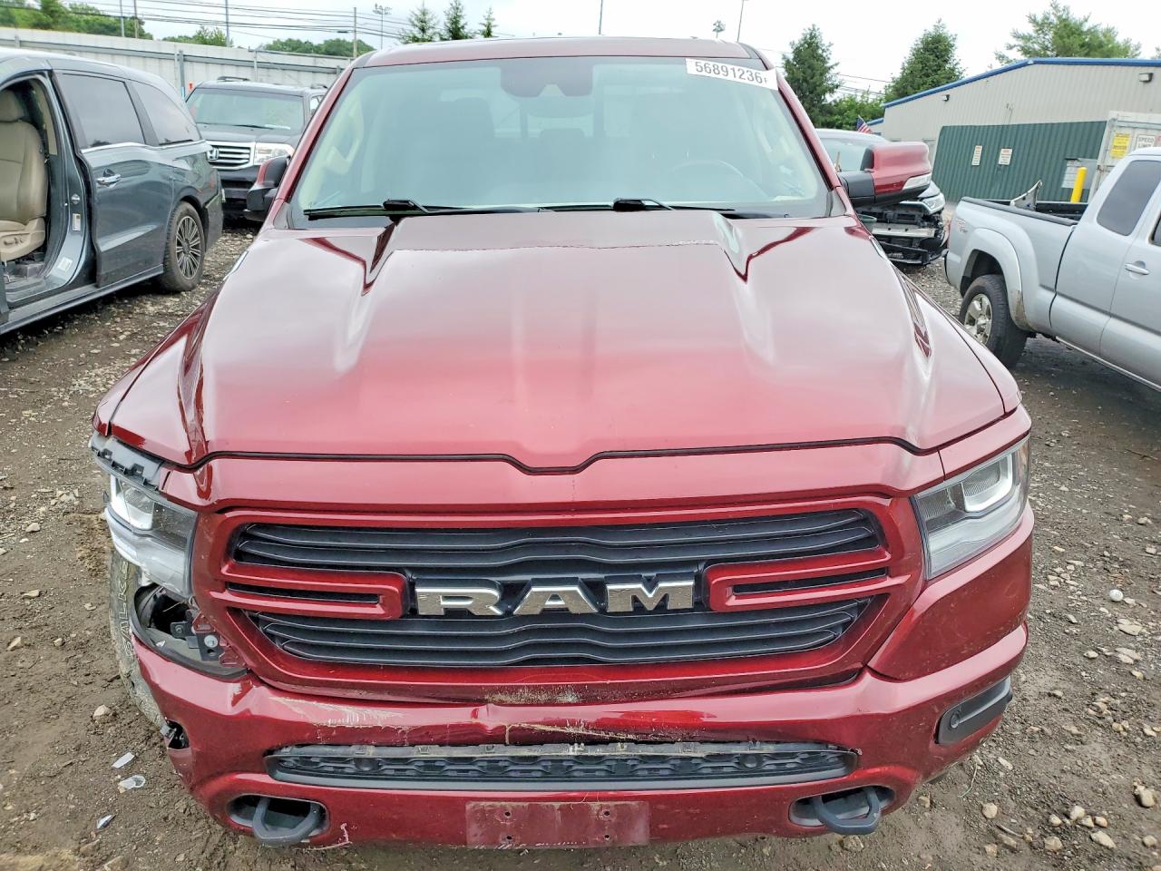 2021 Ram 1500 Big Horn Красный vin: 1C6SRFFTXMN536330