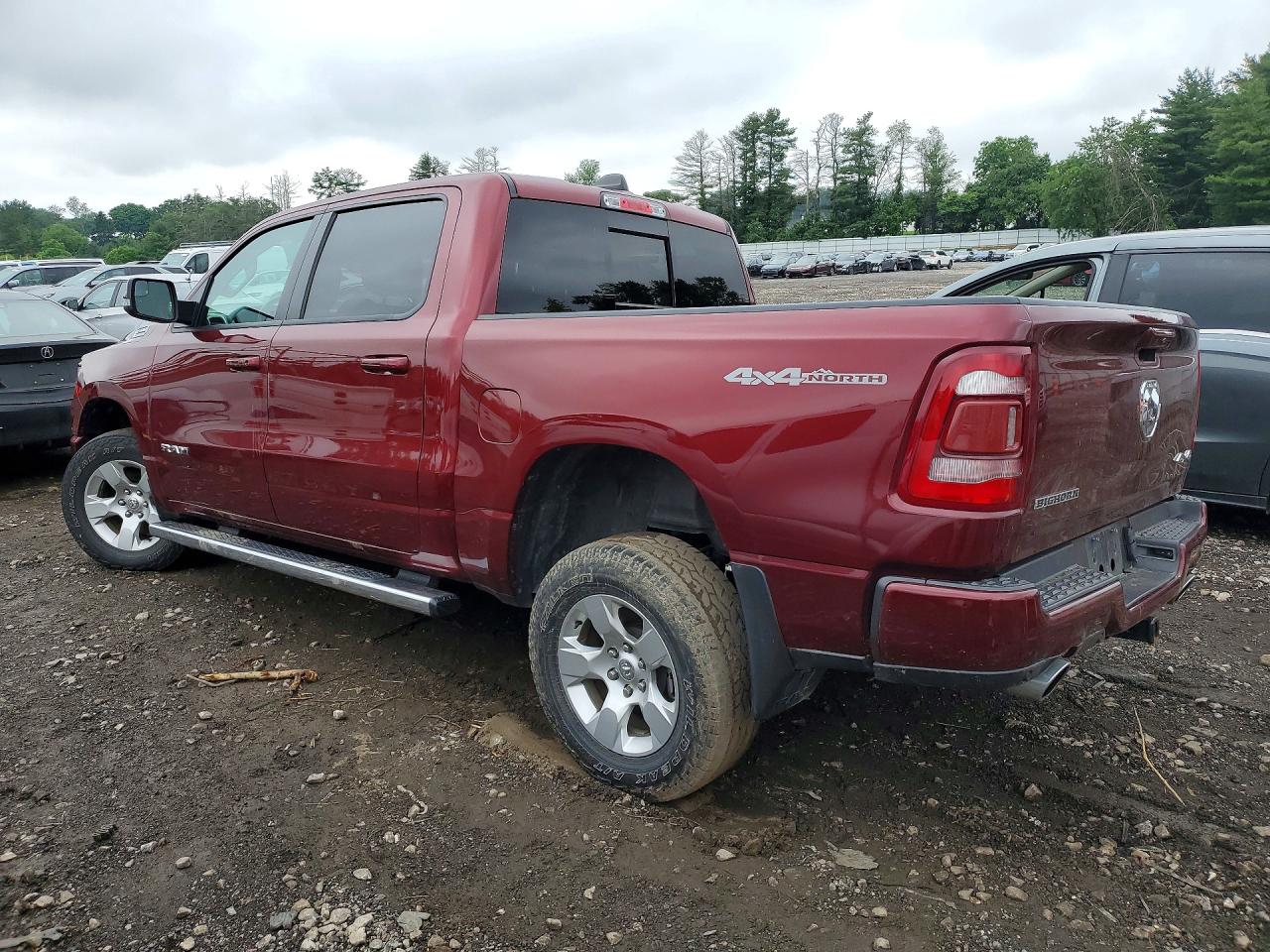 2021 Ram 1500 Big Horn Красный vin: 1C6SRFFTXMN536330