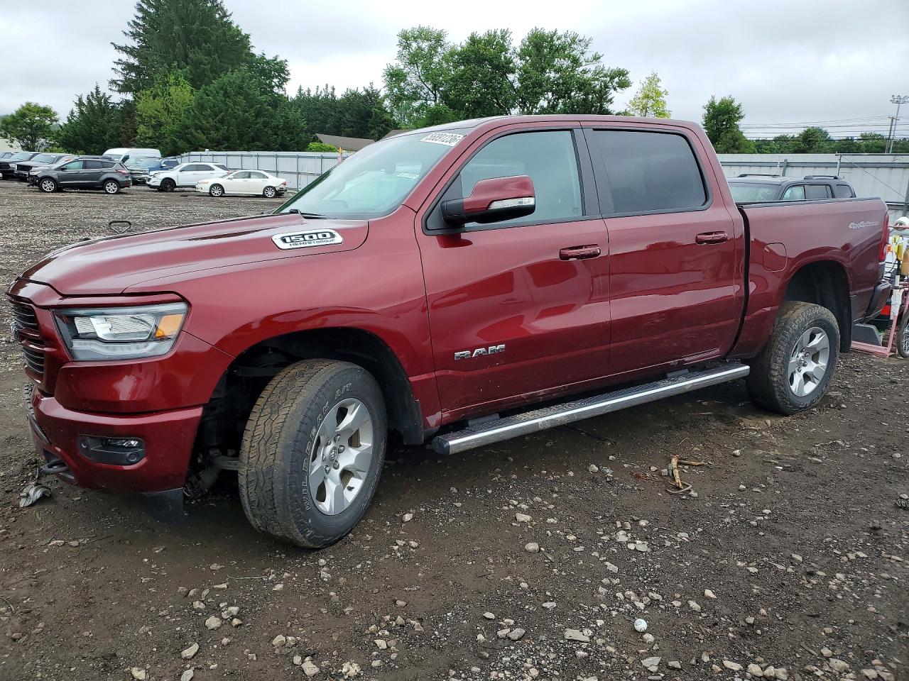 2021 Ram 1500 Big Horn Красный vin: 1C6SRFFTXMN536330
