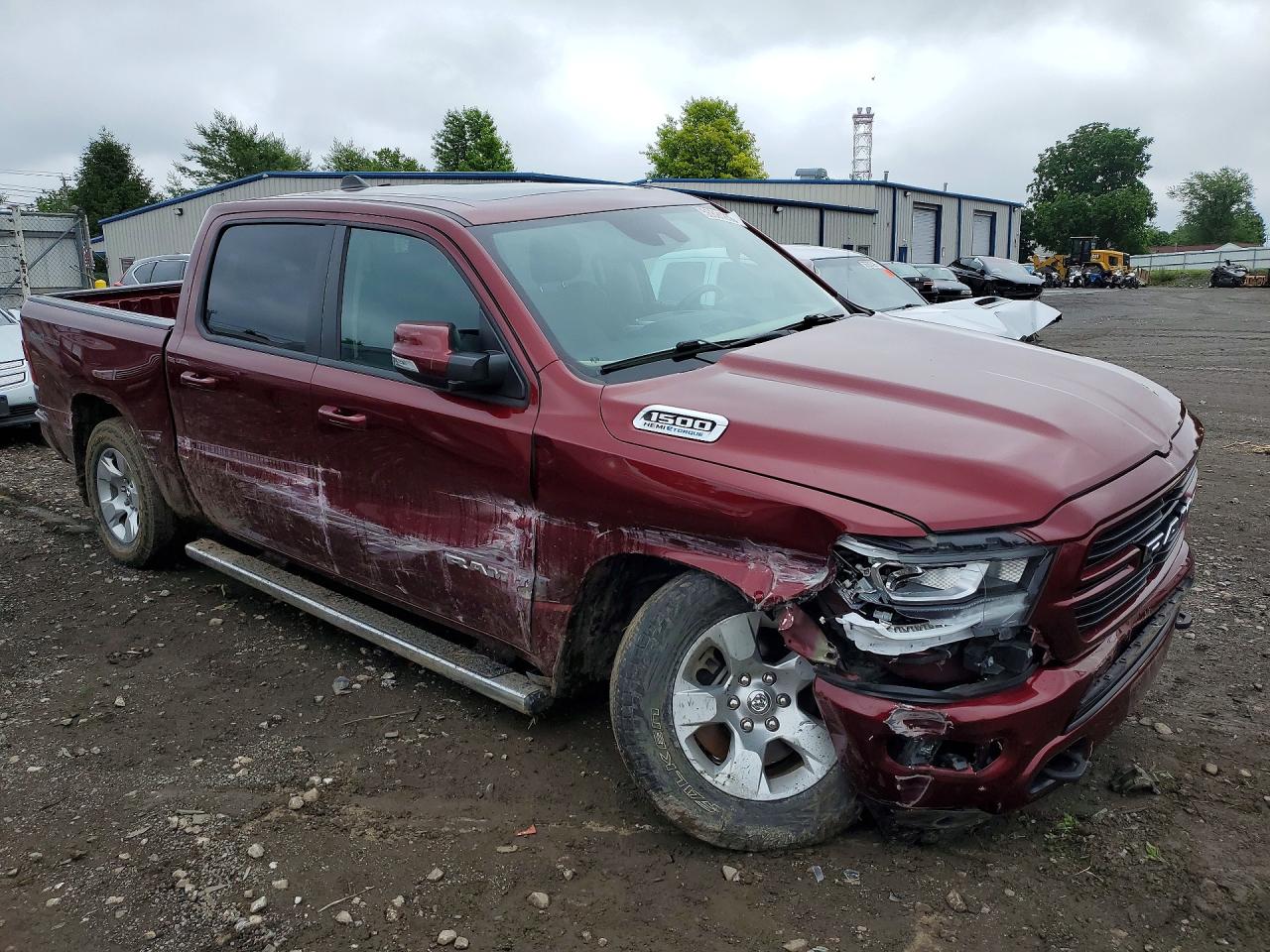 2021 Ram 1500 Big Horn Красный vin: 1C6SRFFTXMN536330