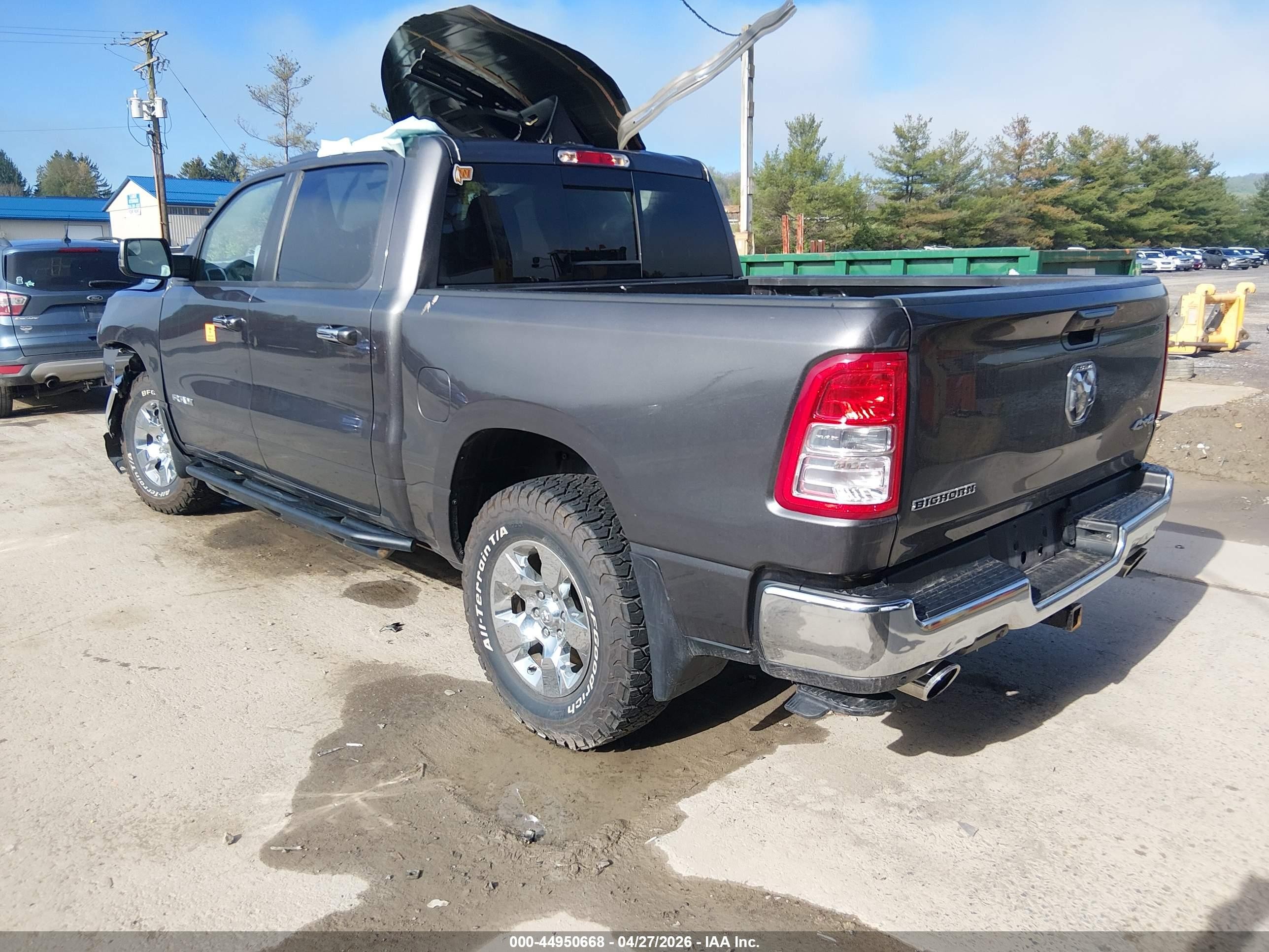 2021 Ram 1500 Big Horn  4x4 5'7 Box Gray vin: 1C6SRFFTXMN759743