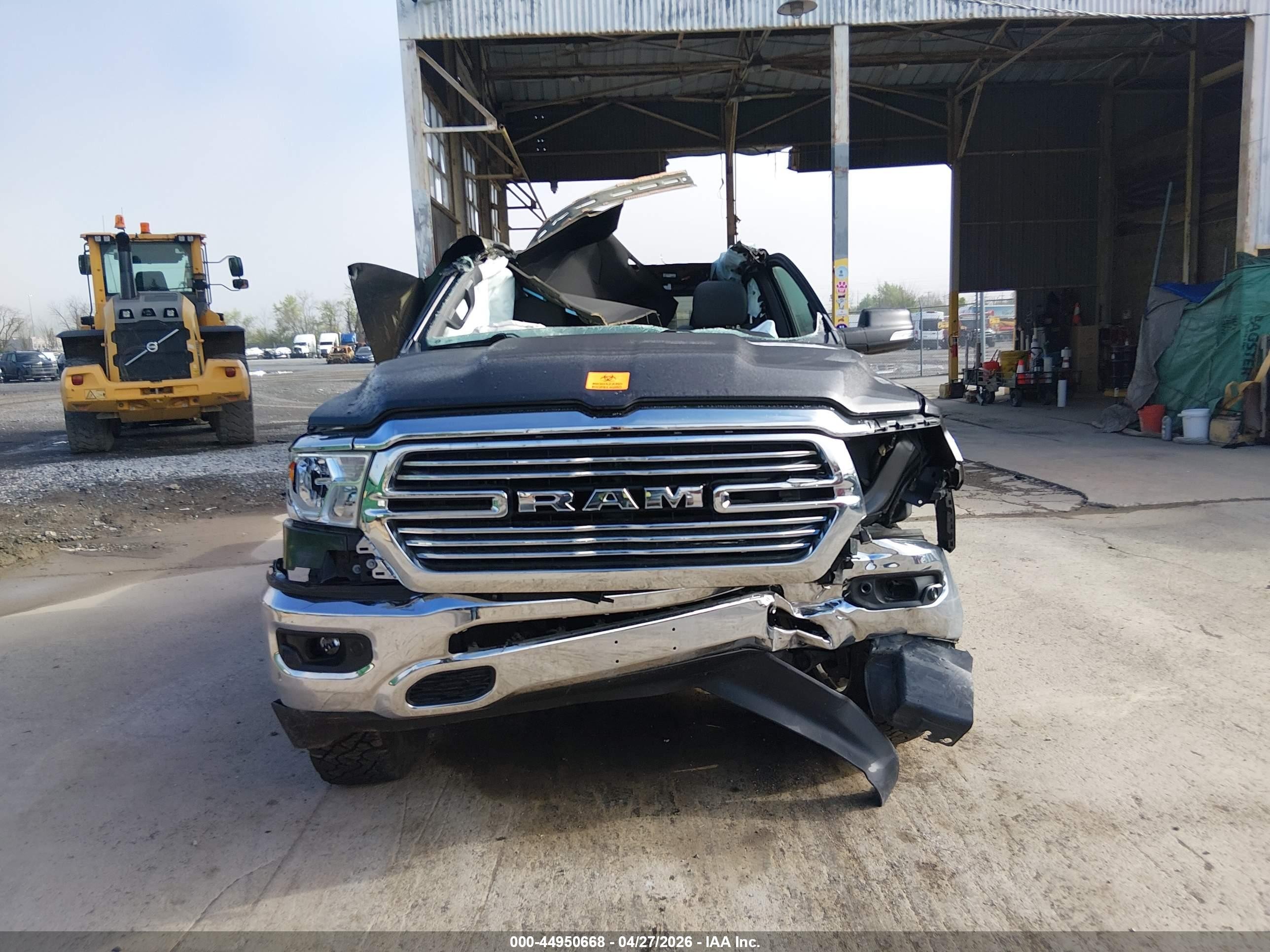 2021 Ram 1500 Big Horn  4x4 5'7 Box Gray vin: 1C6SRFFTXMN759743