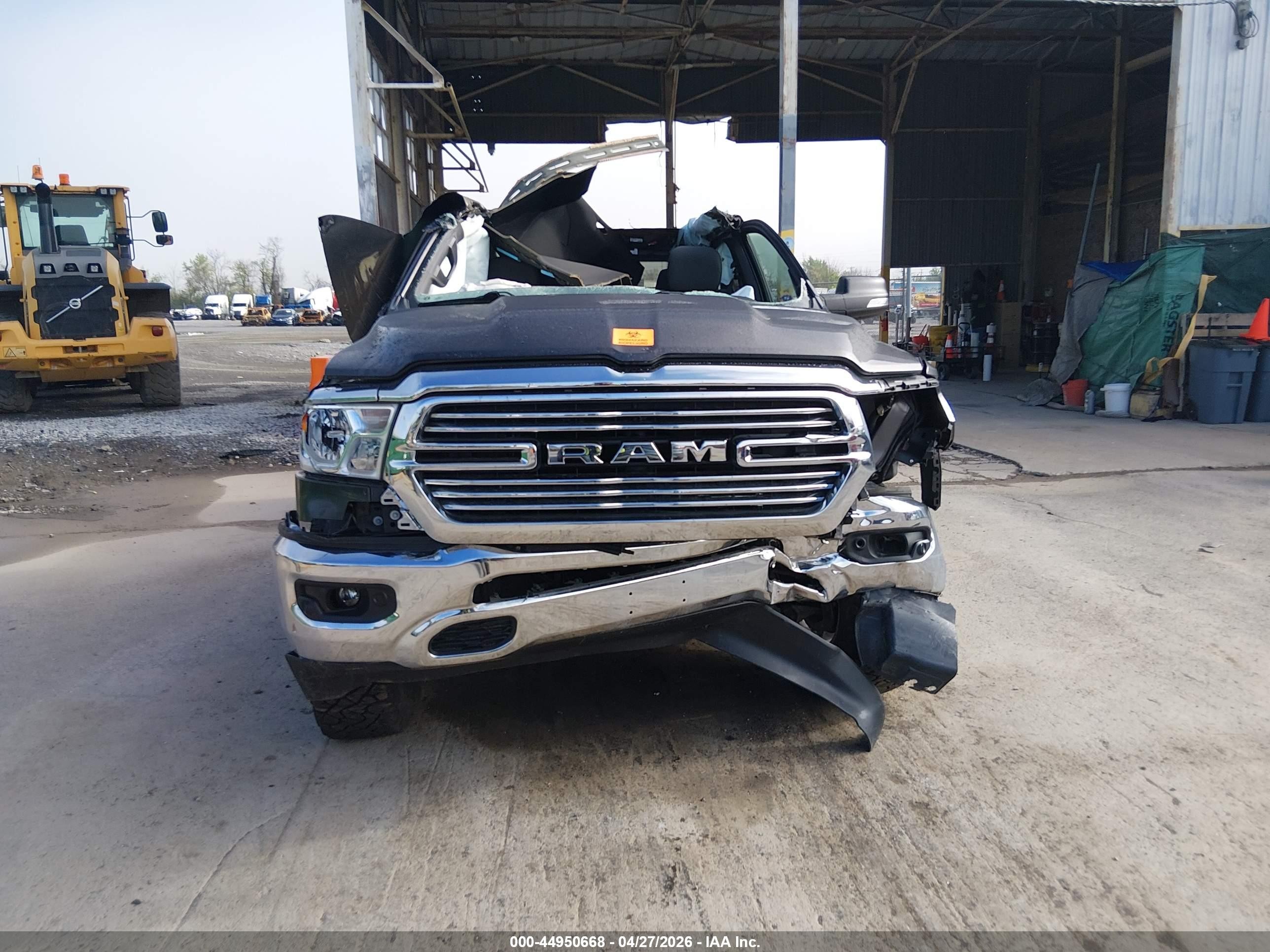 2021 Ram 1500 Big Horn  4x4 5'7 Box Gray vin: 1C6SRFFTXMN759743