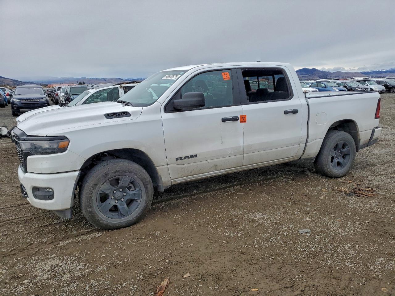 2025 Ram 1500 Tradesman White vin: 1C6SRFGP8SN701130