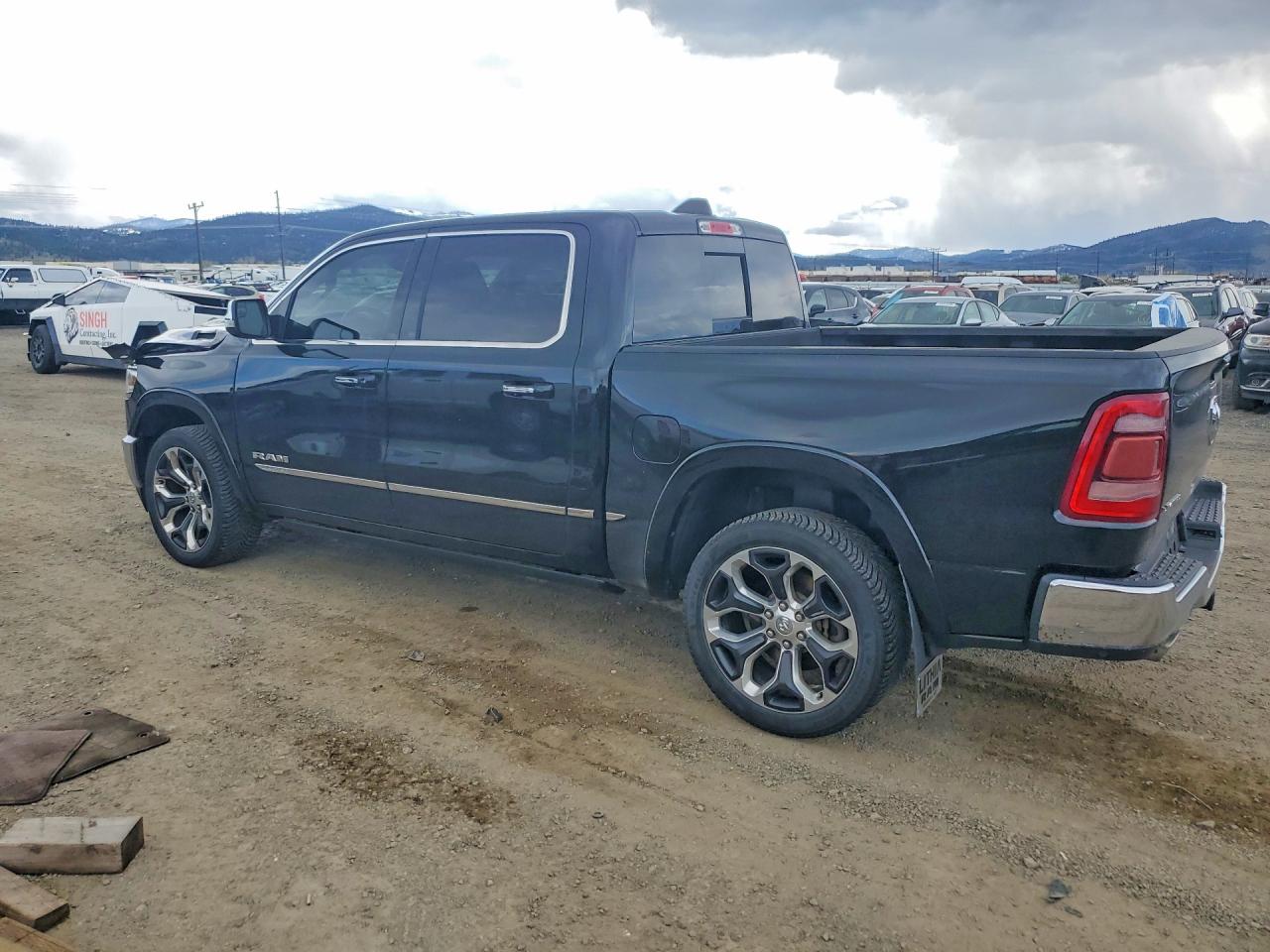 2019 Ram 1500 Limited Черный vin: 1C6SRFHT1KN761164