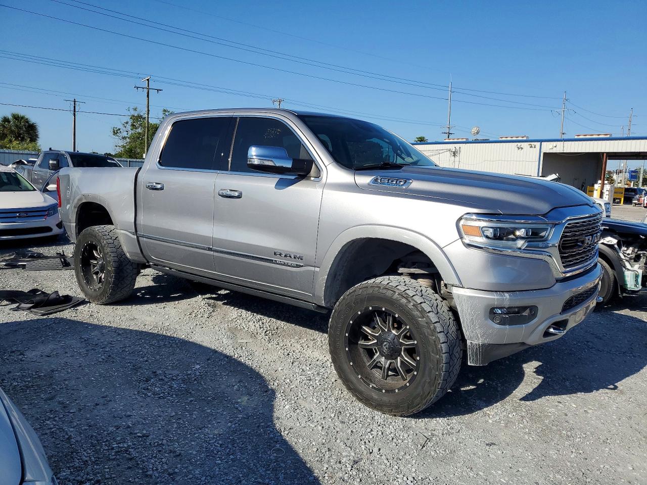 2021 Ram 1500 Limited Серый vin: 1C6SRFHT2MN675235