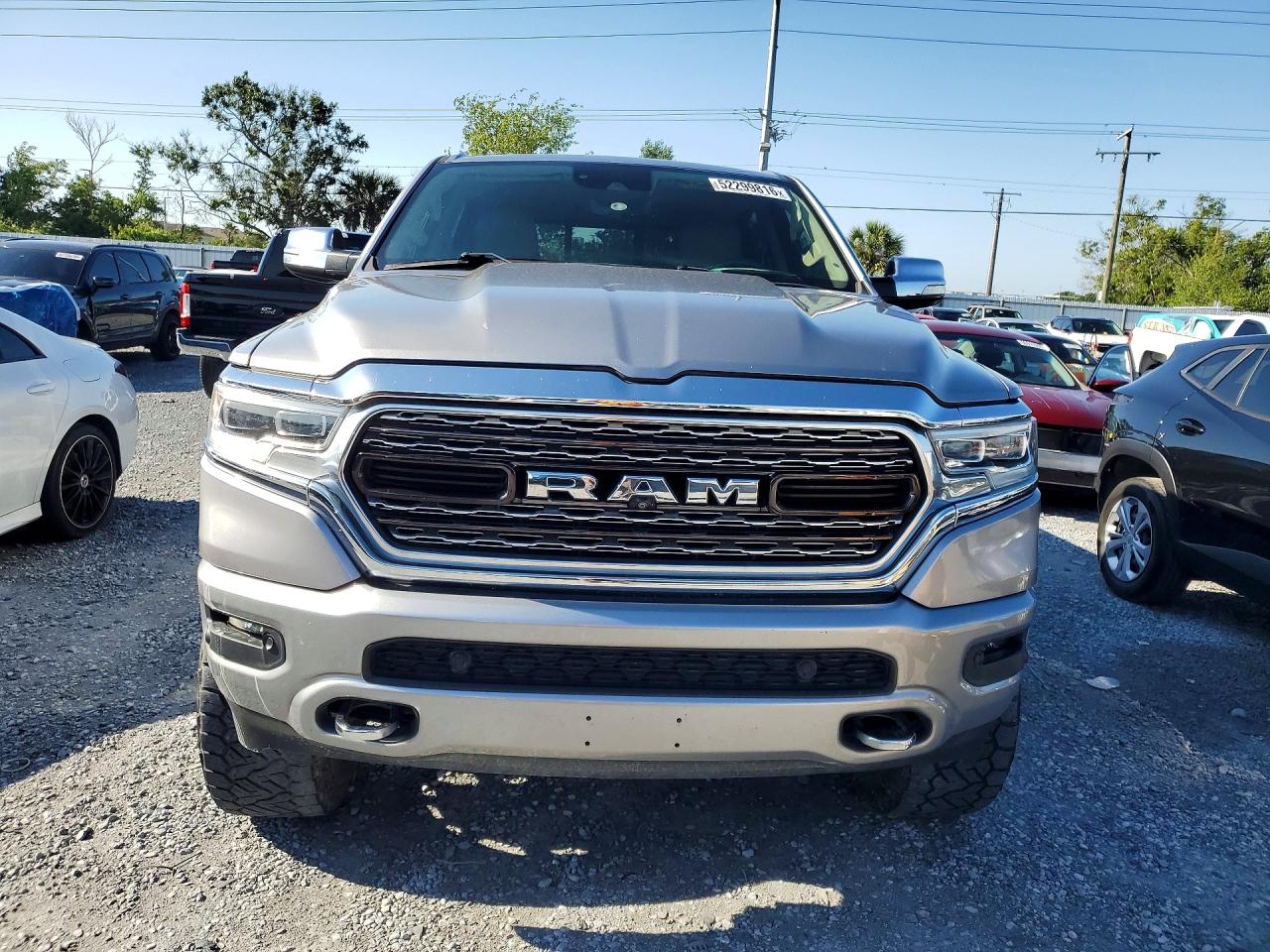 2021 Ram 1500 Limited Серый vin: 1C6SRFHT2MN675235