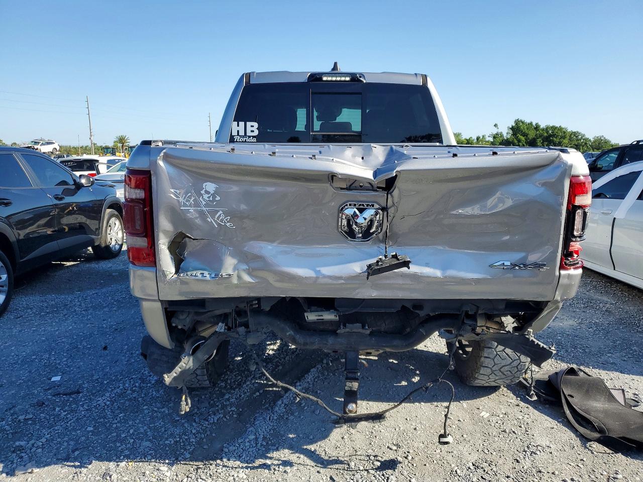 2021 Ram 1500 Limited Серый vin: 1C6SRFHT2MN675235