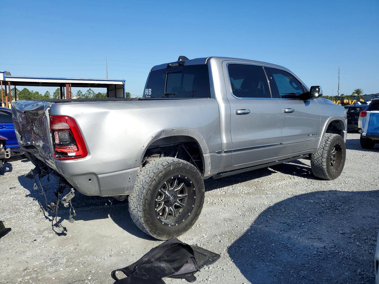 2021 Ram 1500 Limited Серый vin: 1C6SRFHT2MN675235