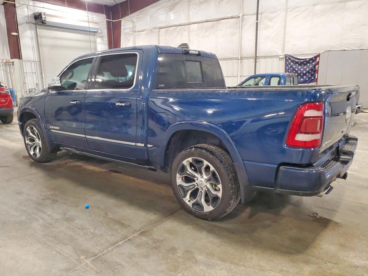 2022 Ram 1500 Limited Blue vin: 1C6SRFHT5NN169285