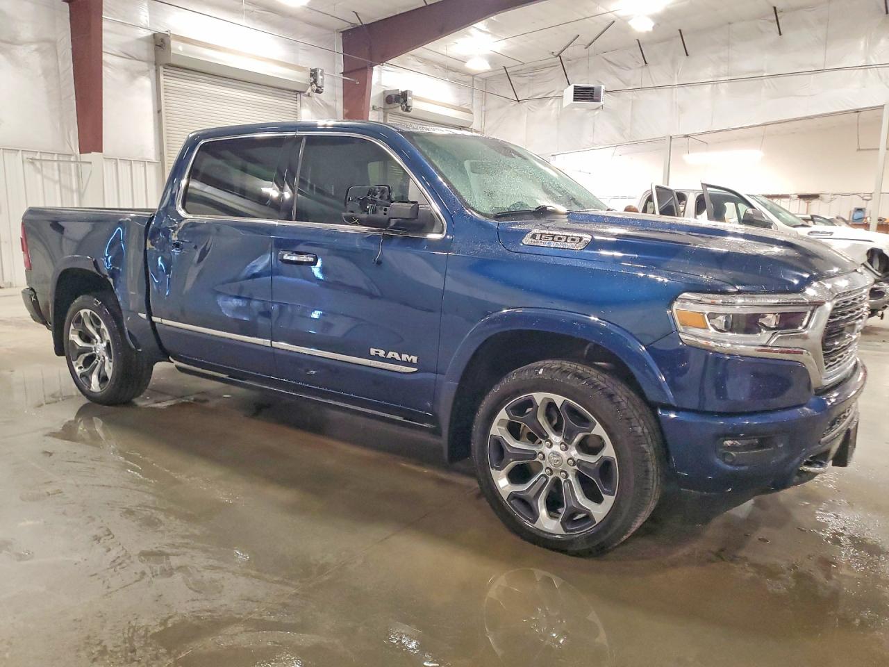 2022 Ram 1500 Limited Blue vin: 1C6SRFHT5NN169285