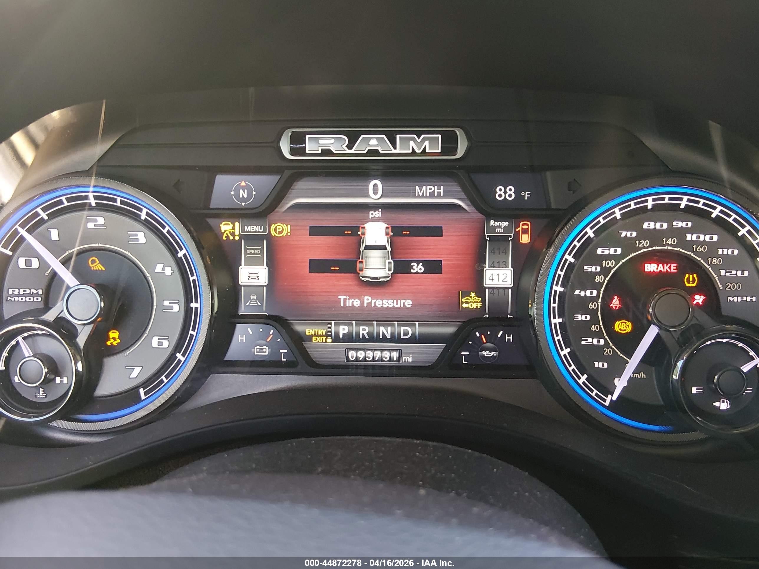 2019 Ram 1500 Limited Blue vin: 1C6SRFHT8KN568882