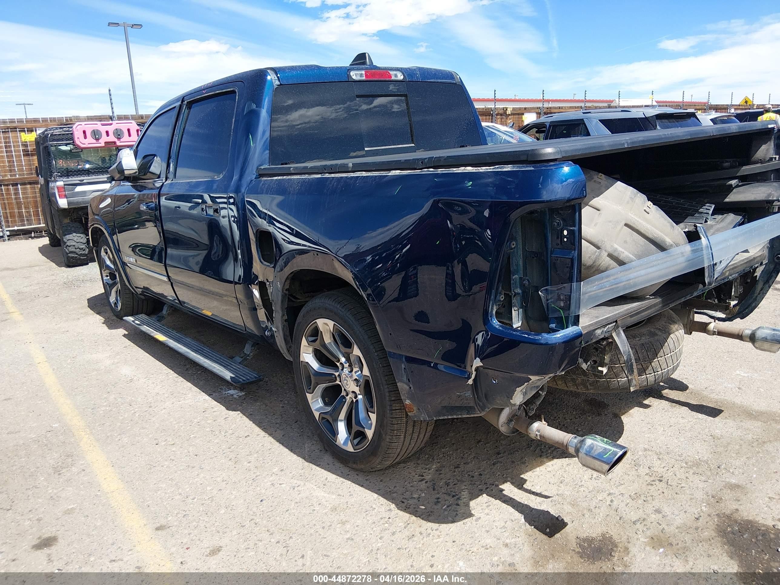 2019 Ram 1500 Limited Blue vin: 1C6SRFHT8KN568882