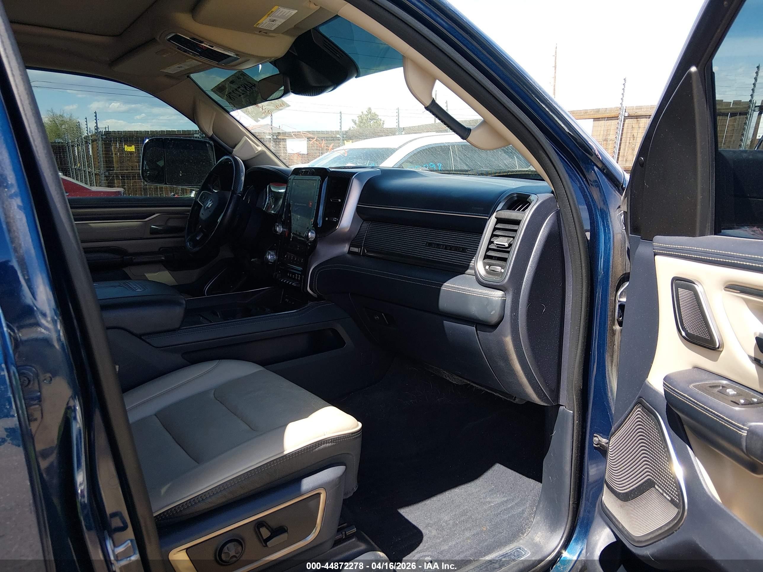 2019 Ram 1500 Limited Blue vin: 1C6SRFHT8KN568882