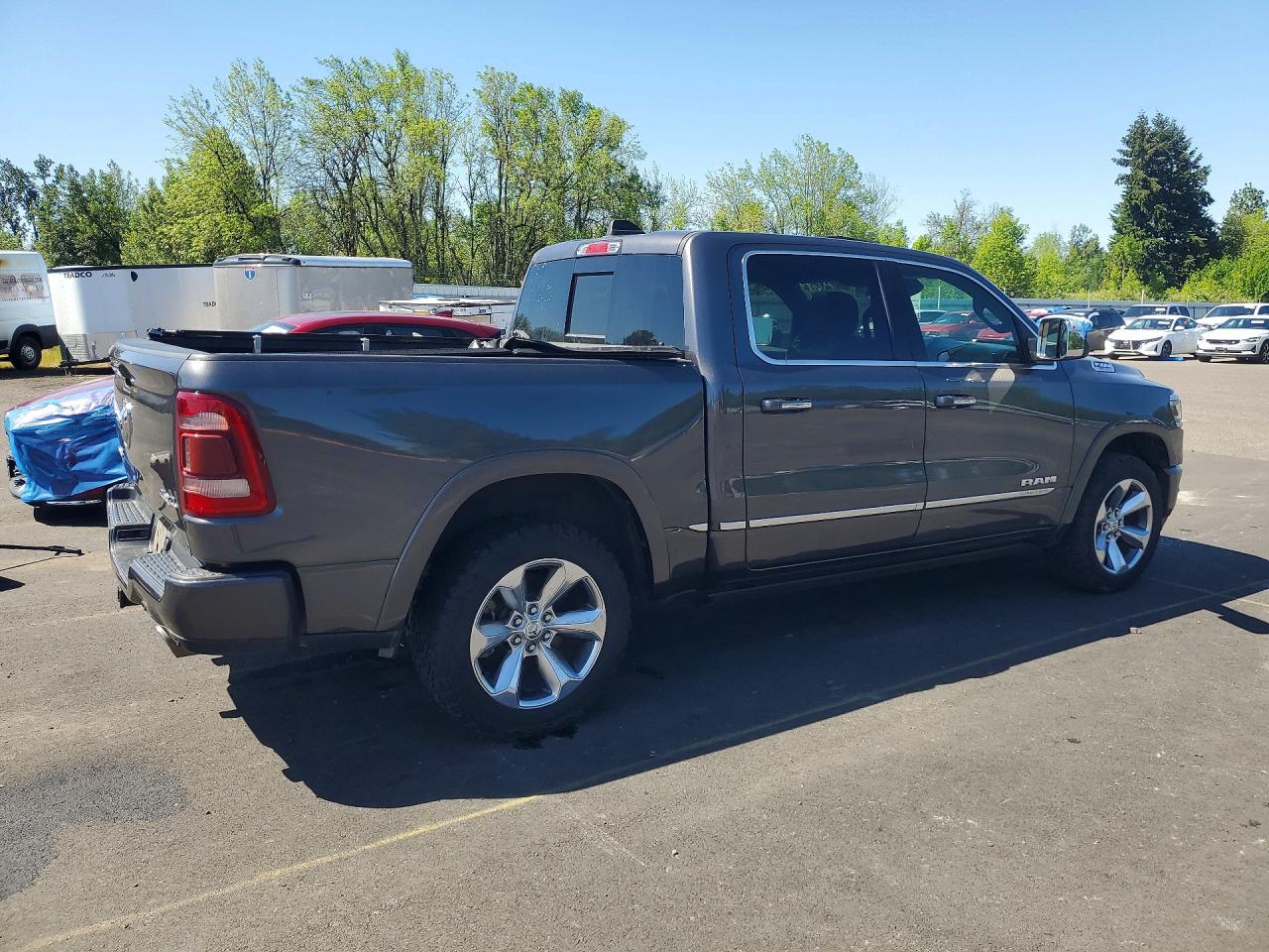2019 Ram 1500 Limited Серый vin: 1C6SRFHT8KN572799