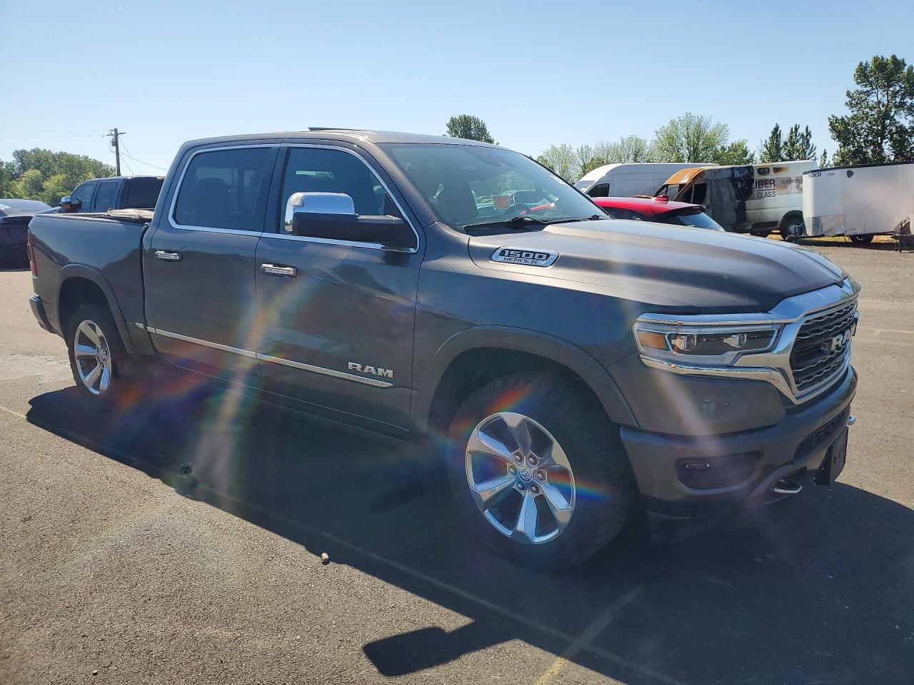 2019 Ram 1500 Limited Серый vin: 1C6SRFHT8KN572799