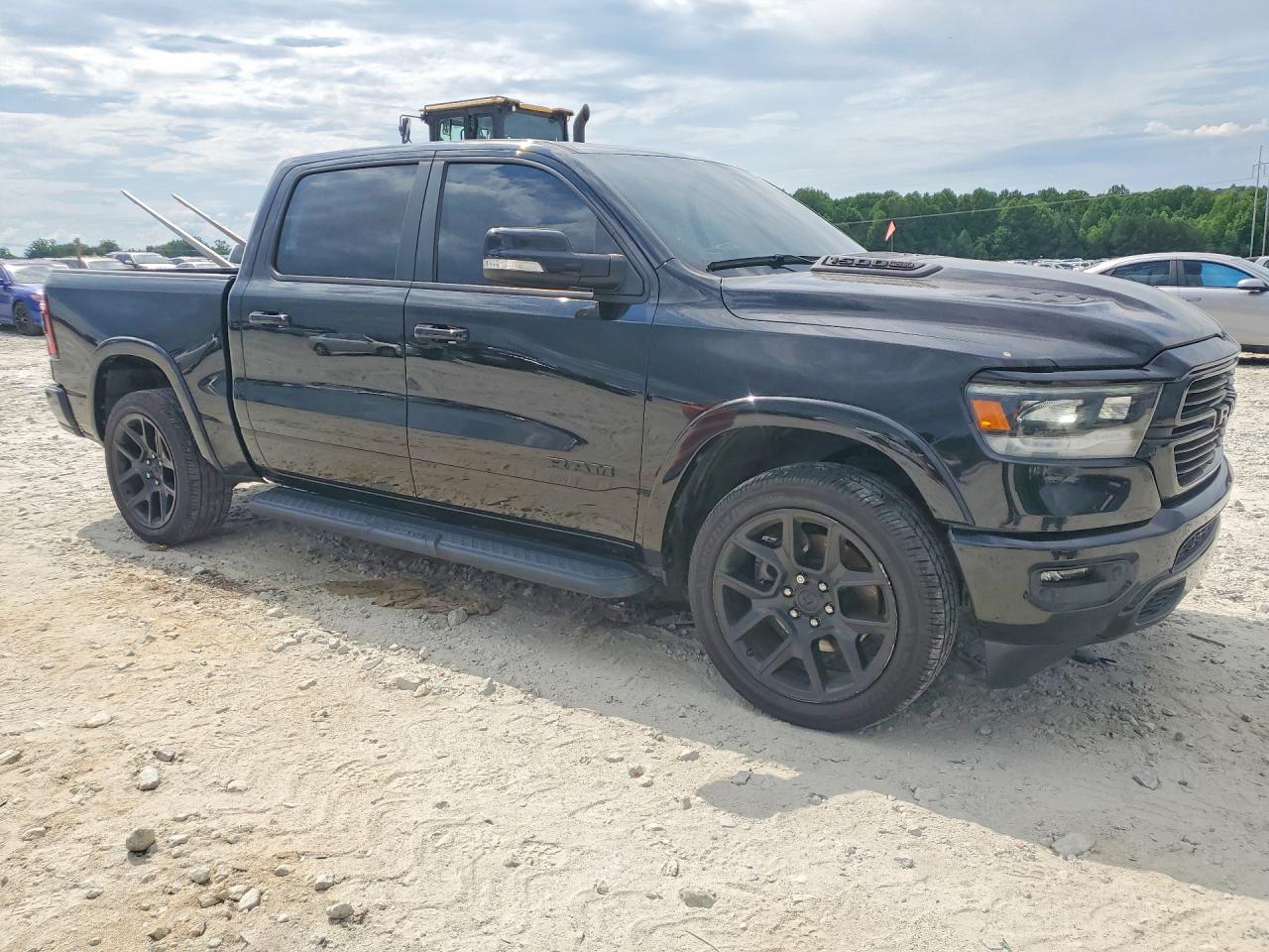 2022 Ram 1500 Laramie Черный vin: 1C6SRFJM1NN429300